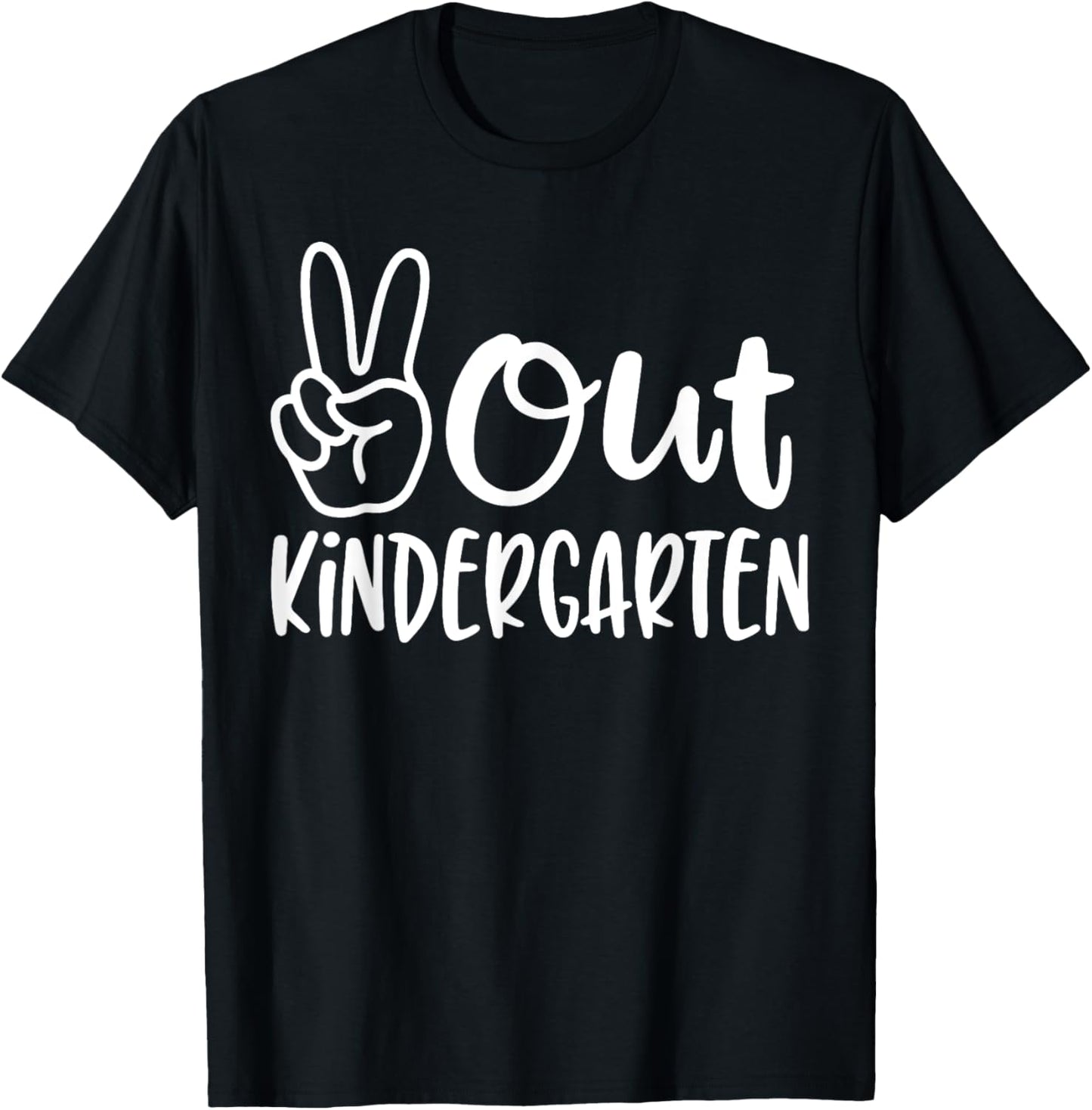 Last Day of School Peace Out Kindergarten Teacher Kids Women T-Shirt - T-Shirt | Black