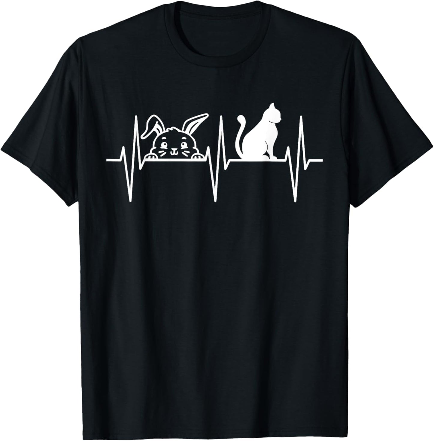 Bunny Shirt Funny Cat Lover Rabbit Pet Bunny Lover Women Girls Kids T-Shirt - T-Shirt | Black