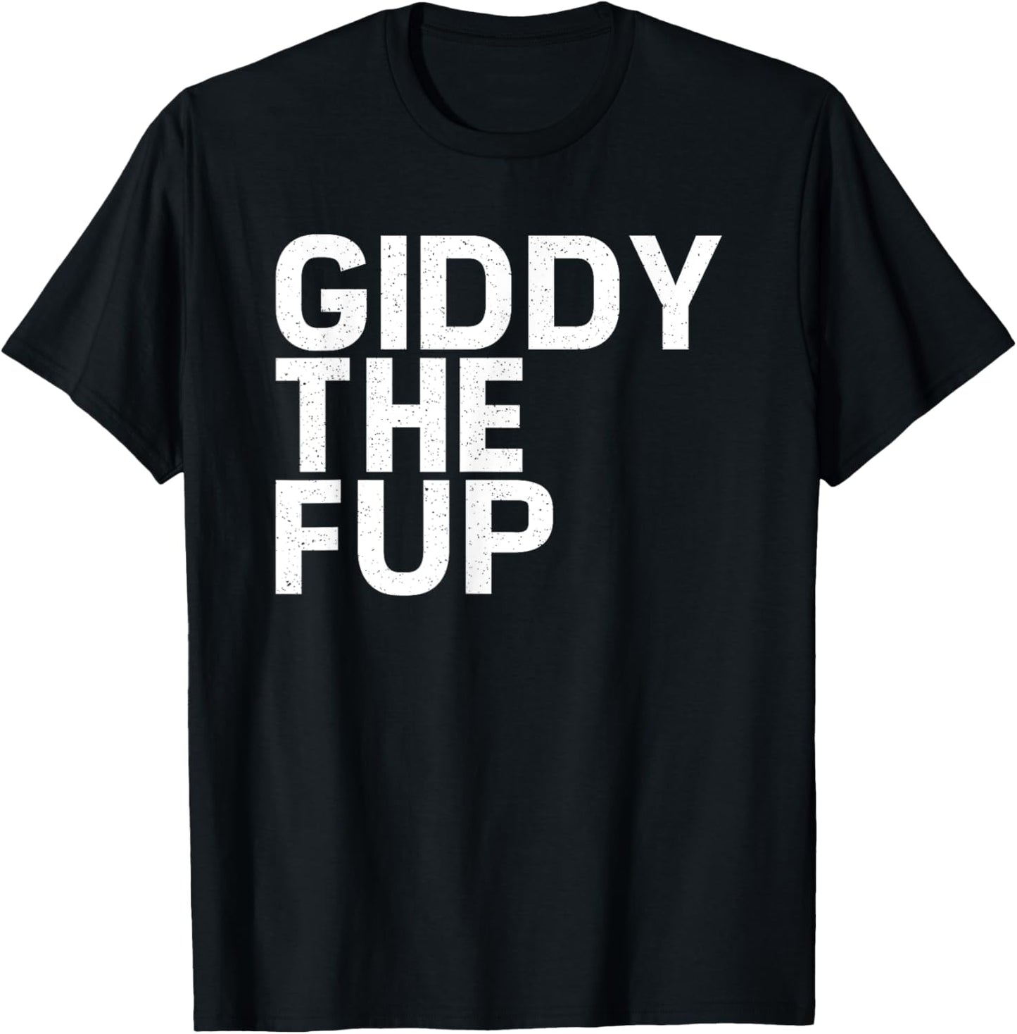 Funny Horse Racing Vintage Giddythefup KY Derby Horse T-Shirt - T-Shirt | Black
