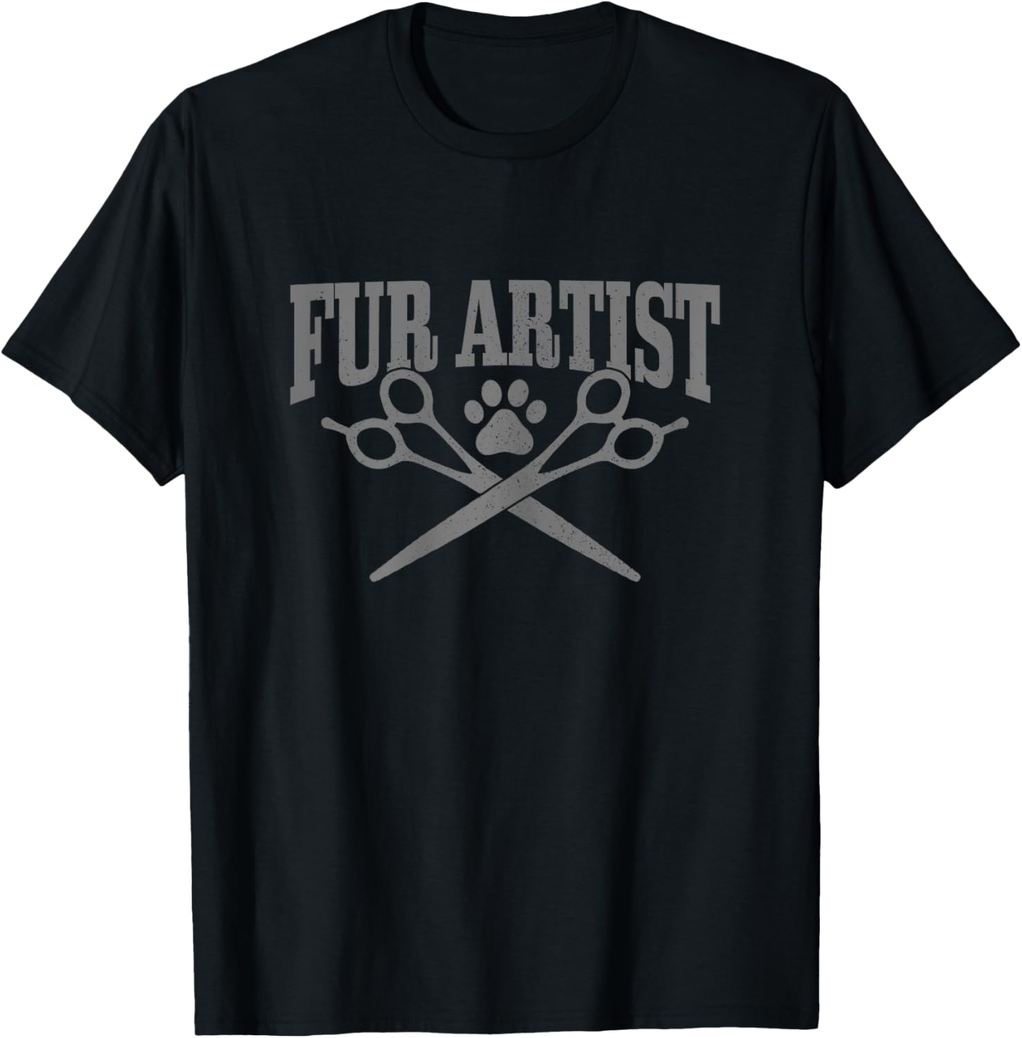 Dog Groomer Fur Artist Dog Hairdresser T-Shirt - T-Shirt | Black