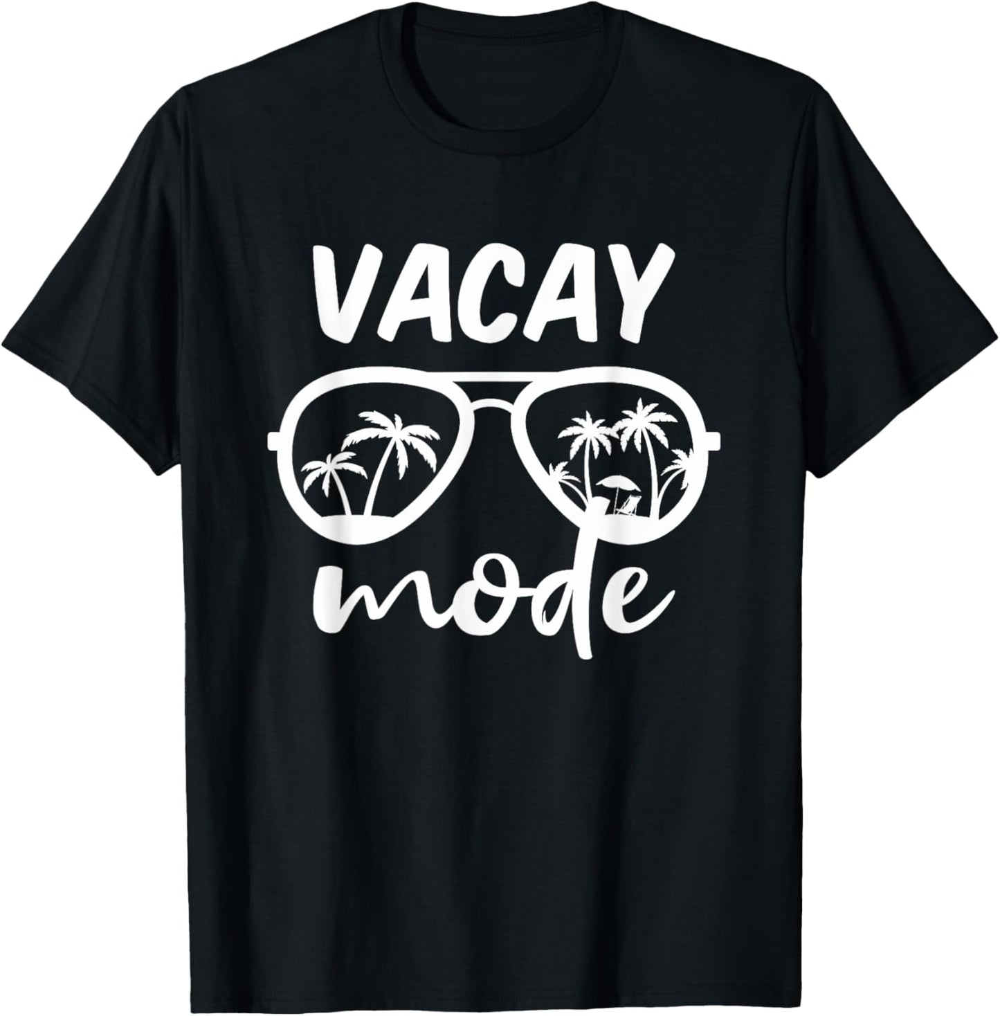 Vacay Mode Cruise Summer Getaway Family Vacation Beach T-Shirt - T-Shirt | Black