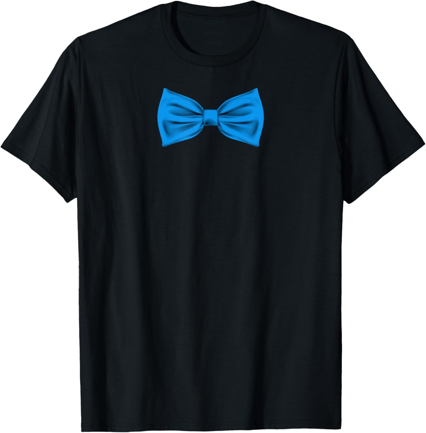 Blue Bow Tie Funny Wedding And Special Occasions T-Shirt - T-Shirt | Black