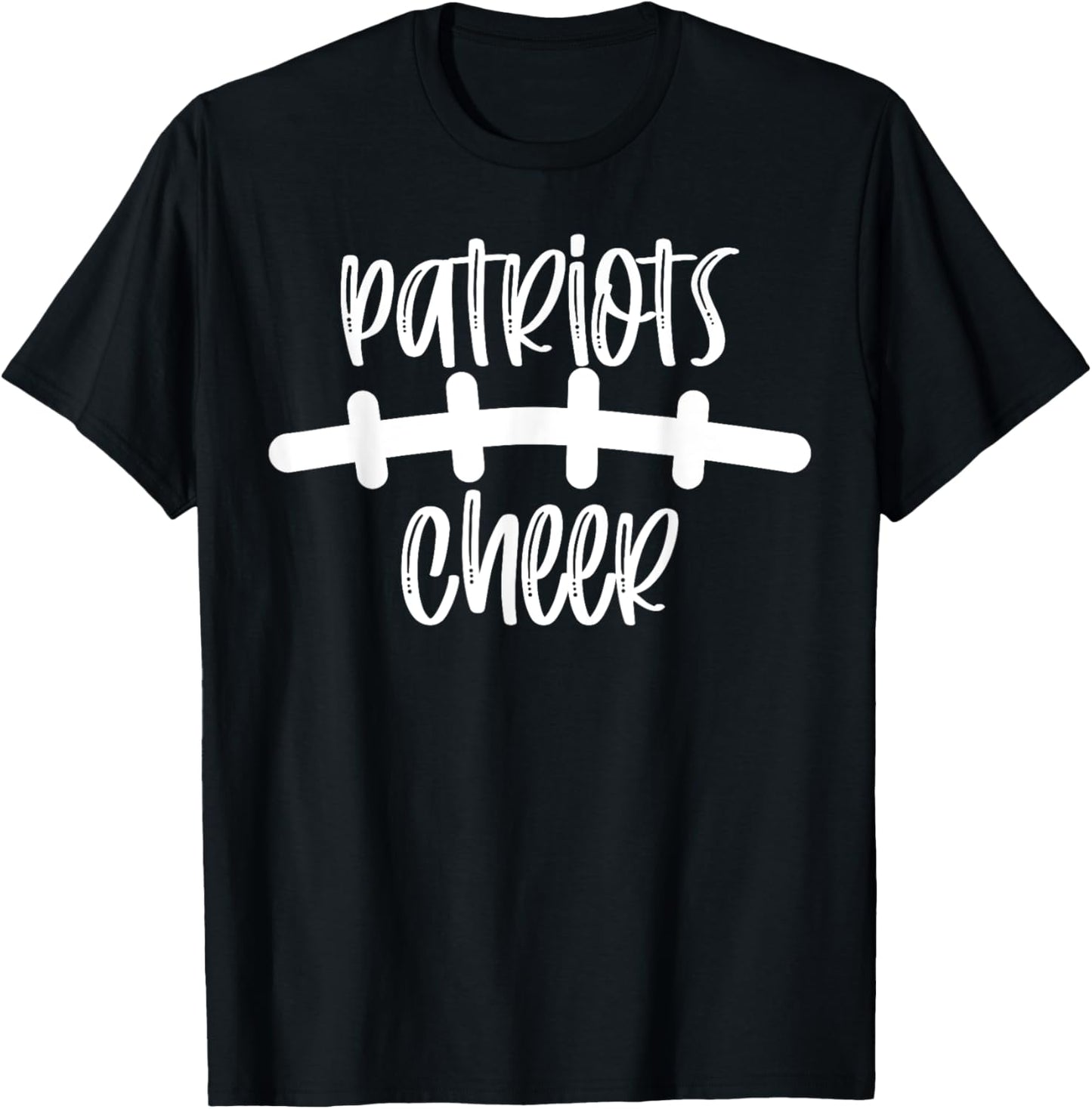 Patriots Cheer School Spirit Football Team Mascot Game Night T-Shirt - T-Shirt | Black