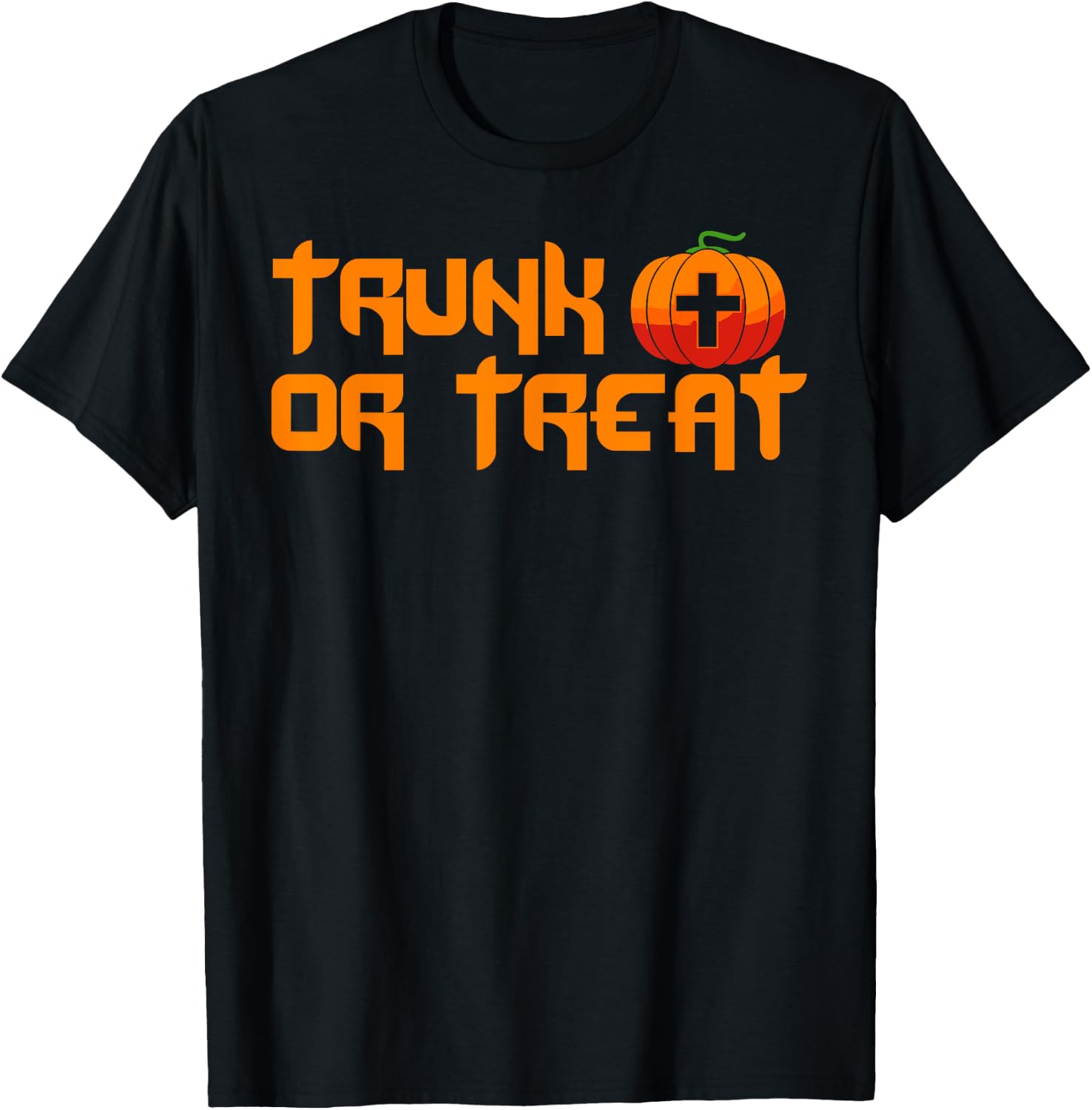Trunk Or Treat Halloween Costume Christian Pumpkin Church T-Shirt - T-Shirt | Black
