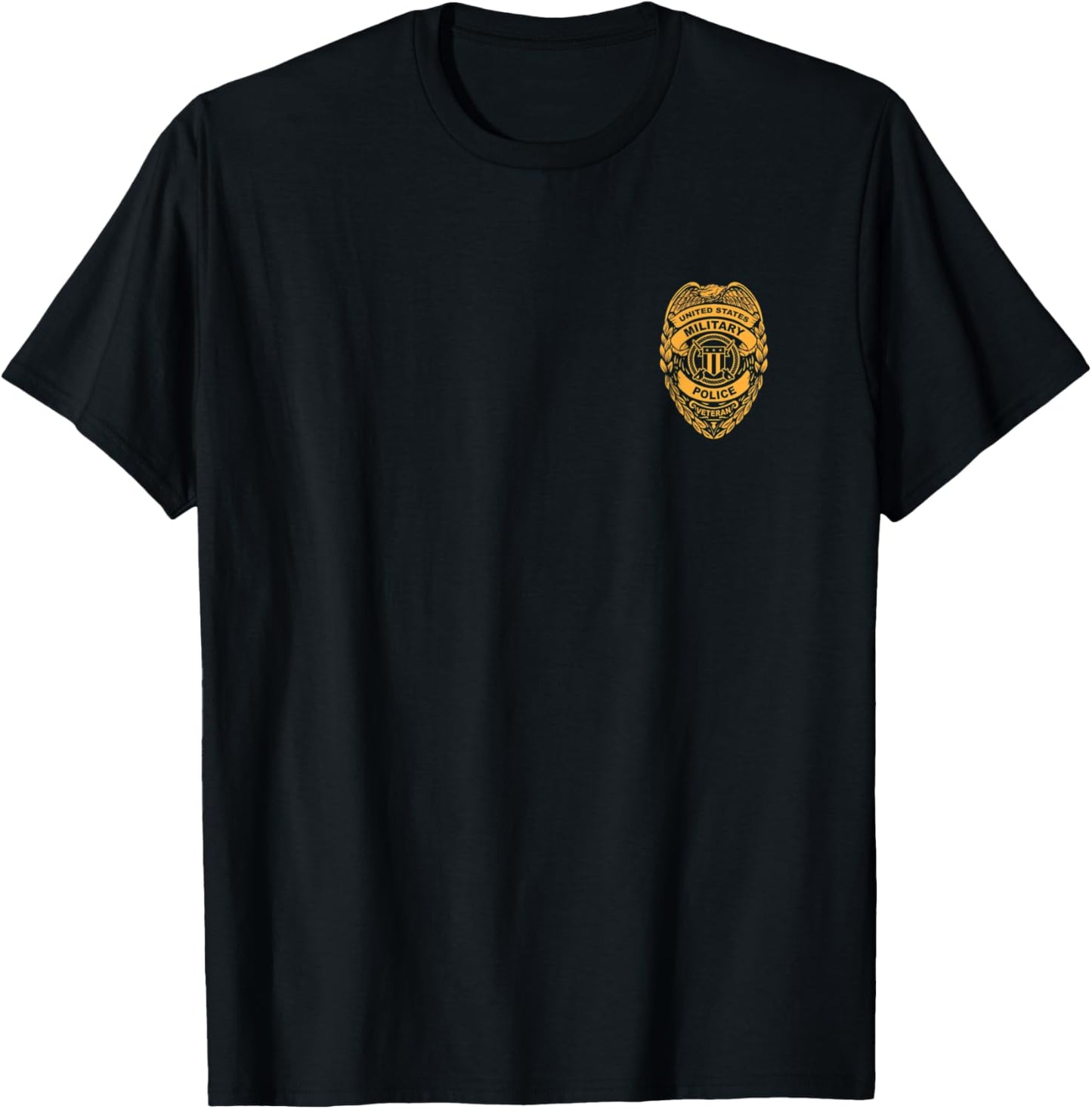 United States Military Police Veteran Badge Illustration T-Shirt - T-Shirt | Black