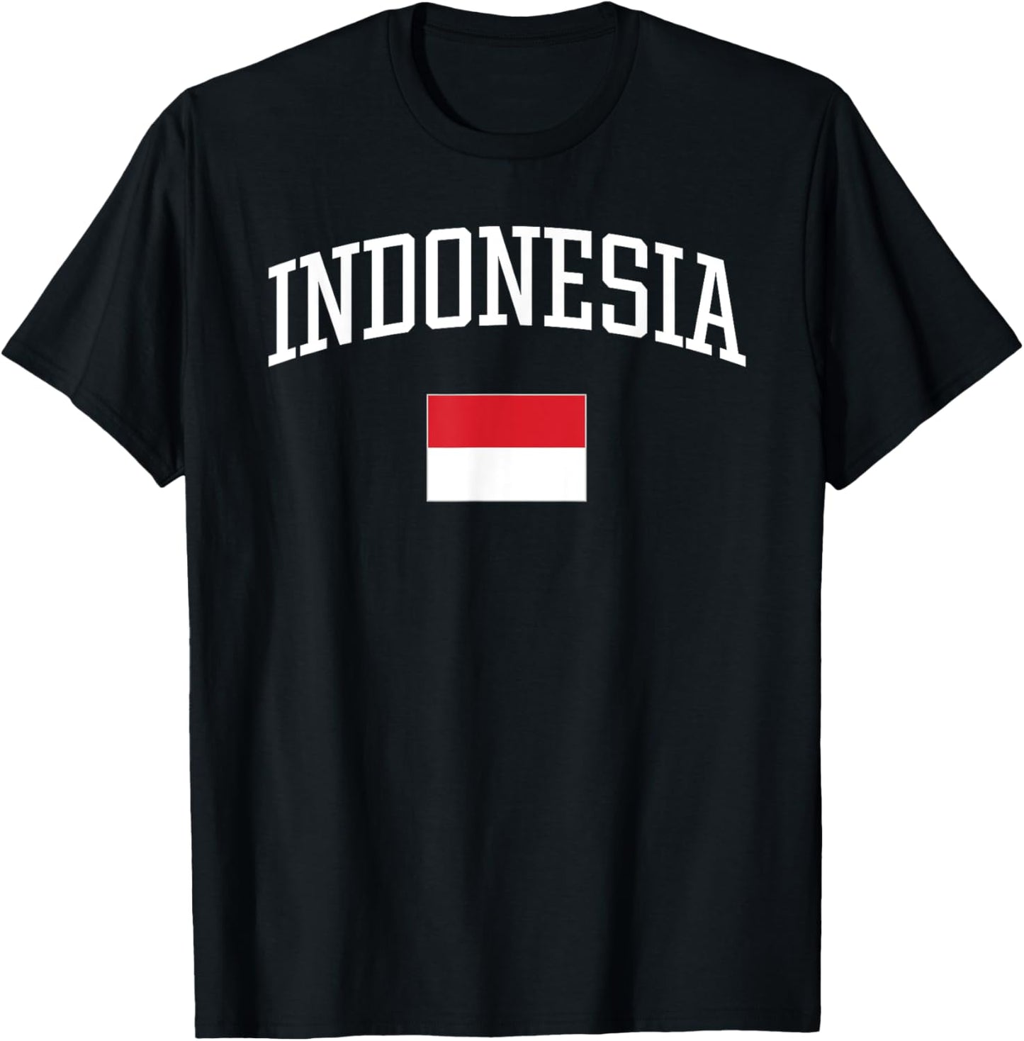 Vintage Flag of Indonesia Love Your Country T-Shirt - T-Shirt | Black
