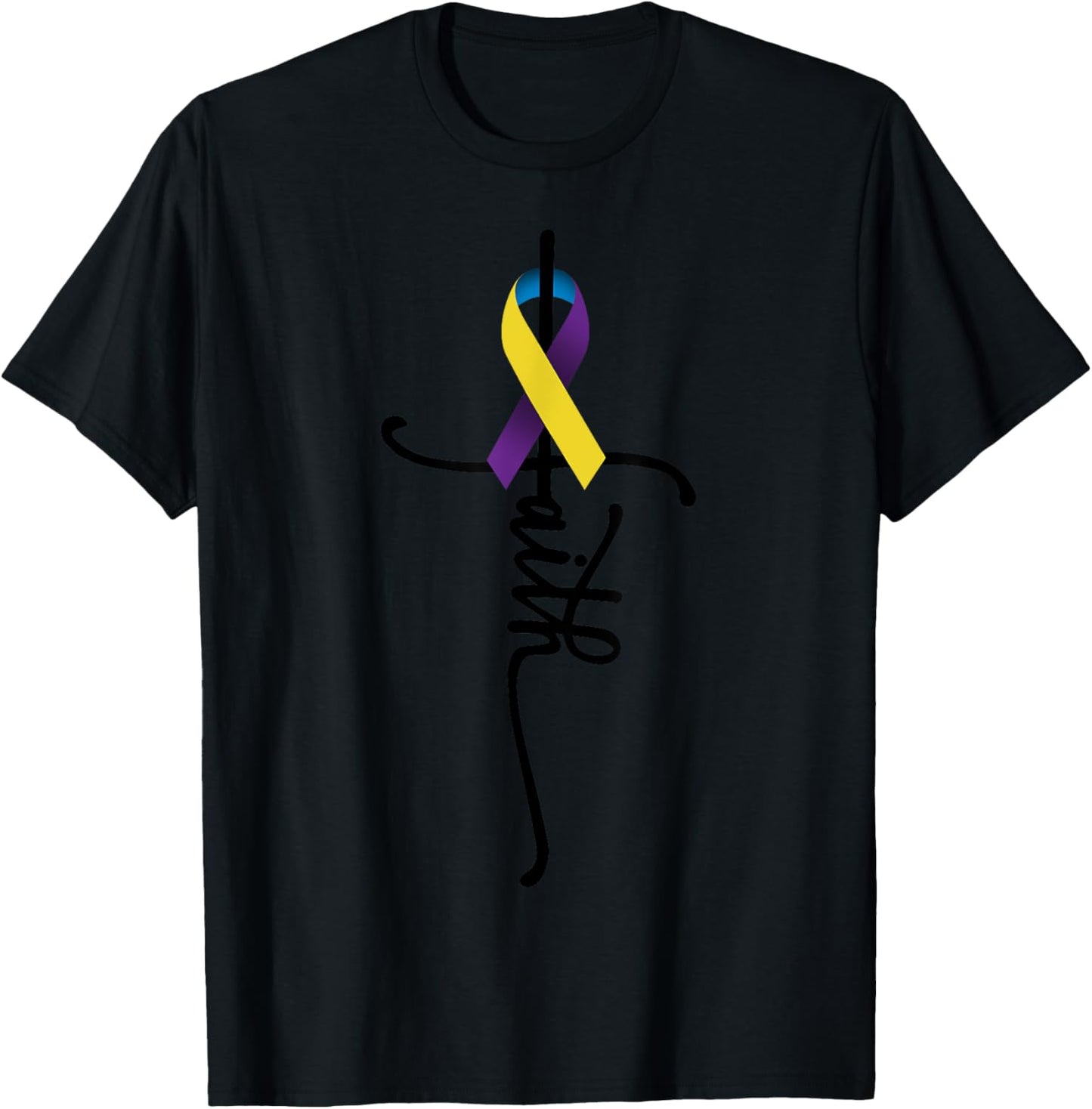 Bladder Cancer Faith Bladder Cancer Awareness May Support T-Shirt - T-Shirt | Black