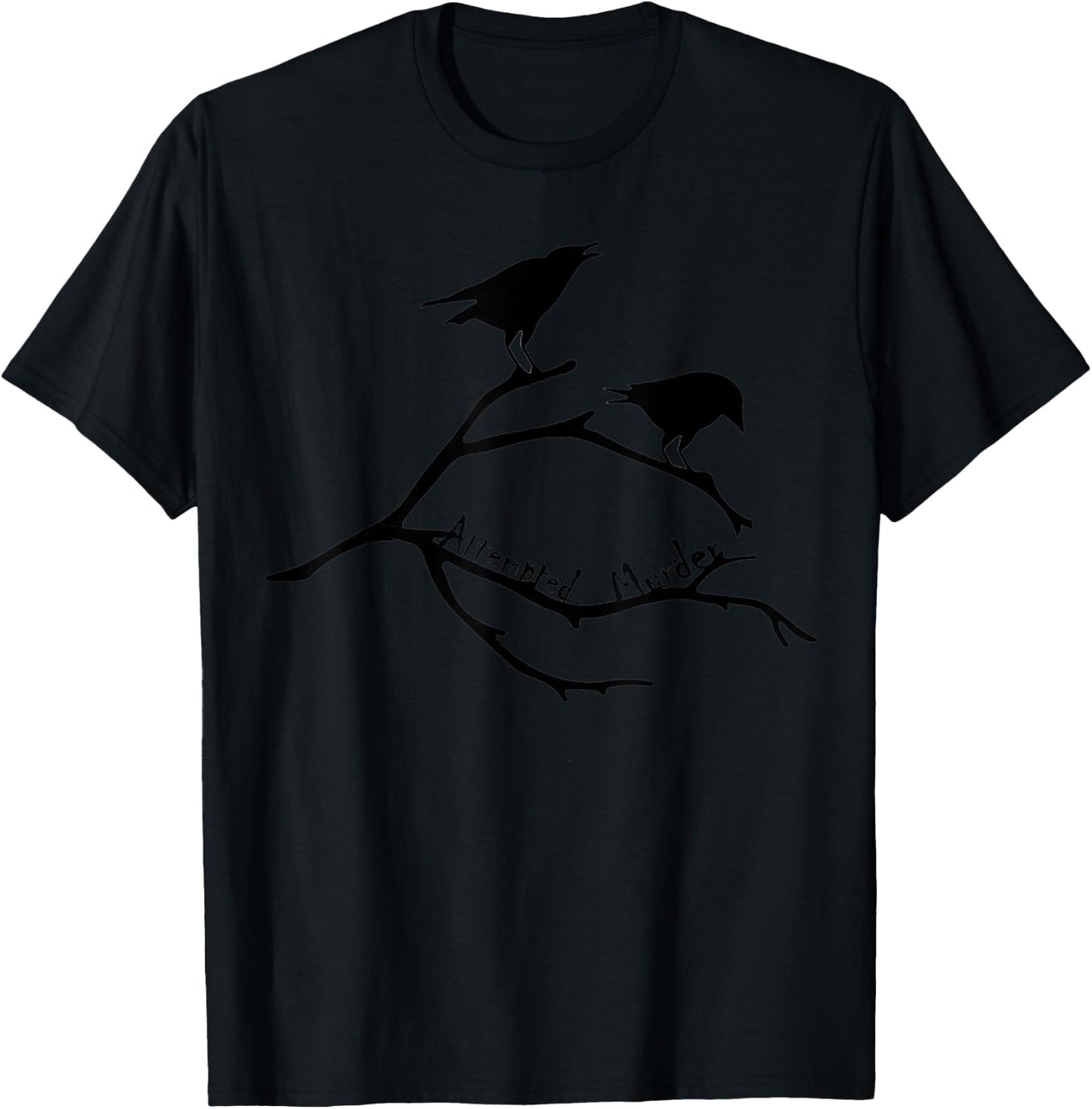 Attempted Murder Crow Flock T-Shirt - T-Shirt | Black