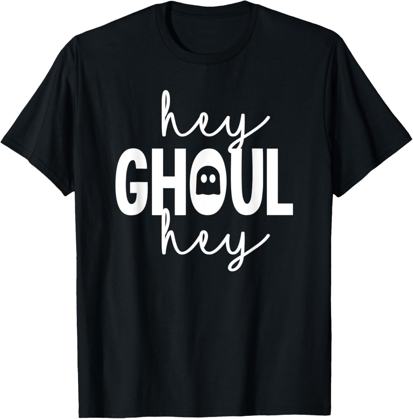 Toddler Halloween Shirt For Kids Toddlers Hey Ghoul Hey T-Shirt - T-Shirt | Black