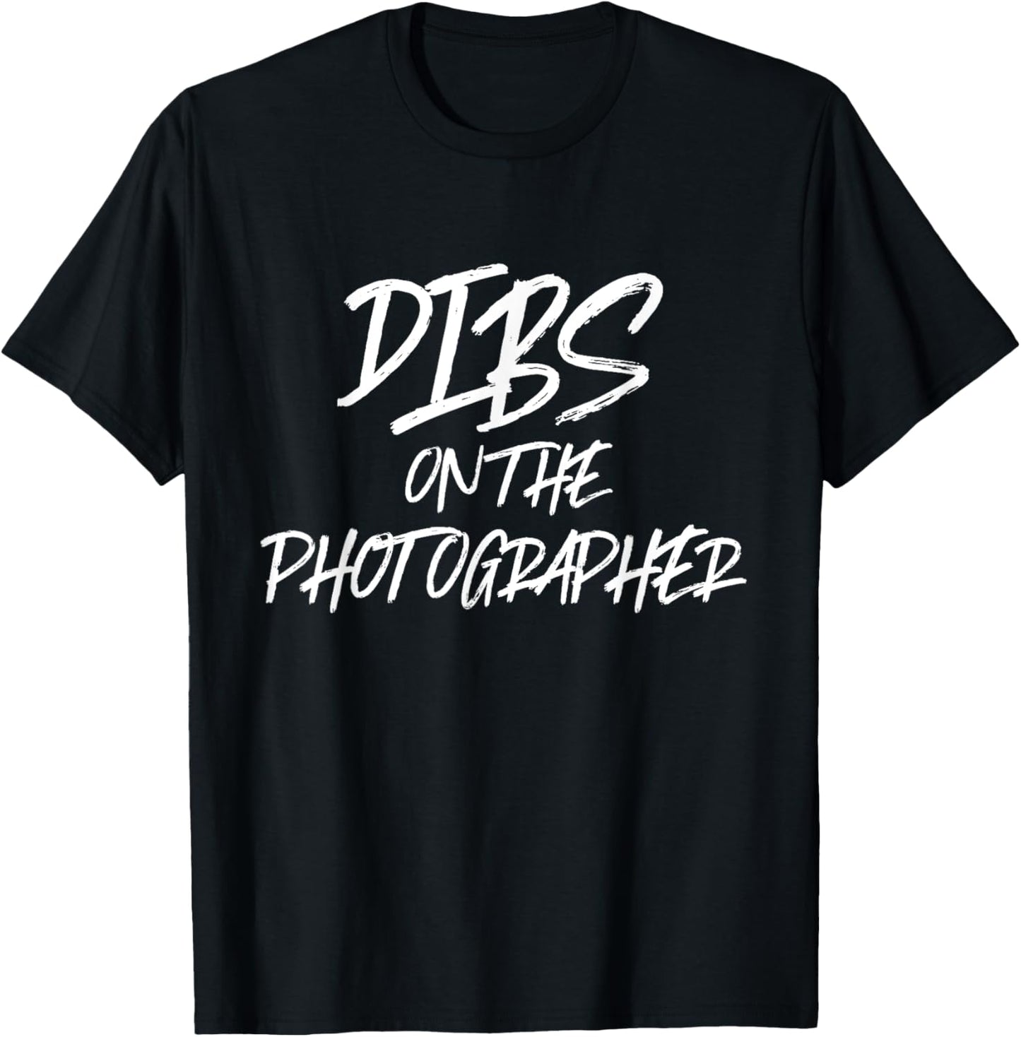 Dibs On The Photographer Funny Husband Wife Camera T-Shirt - T-Shirt | Black