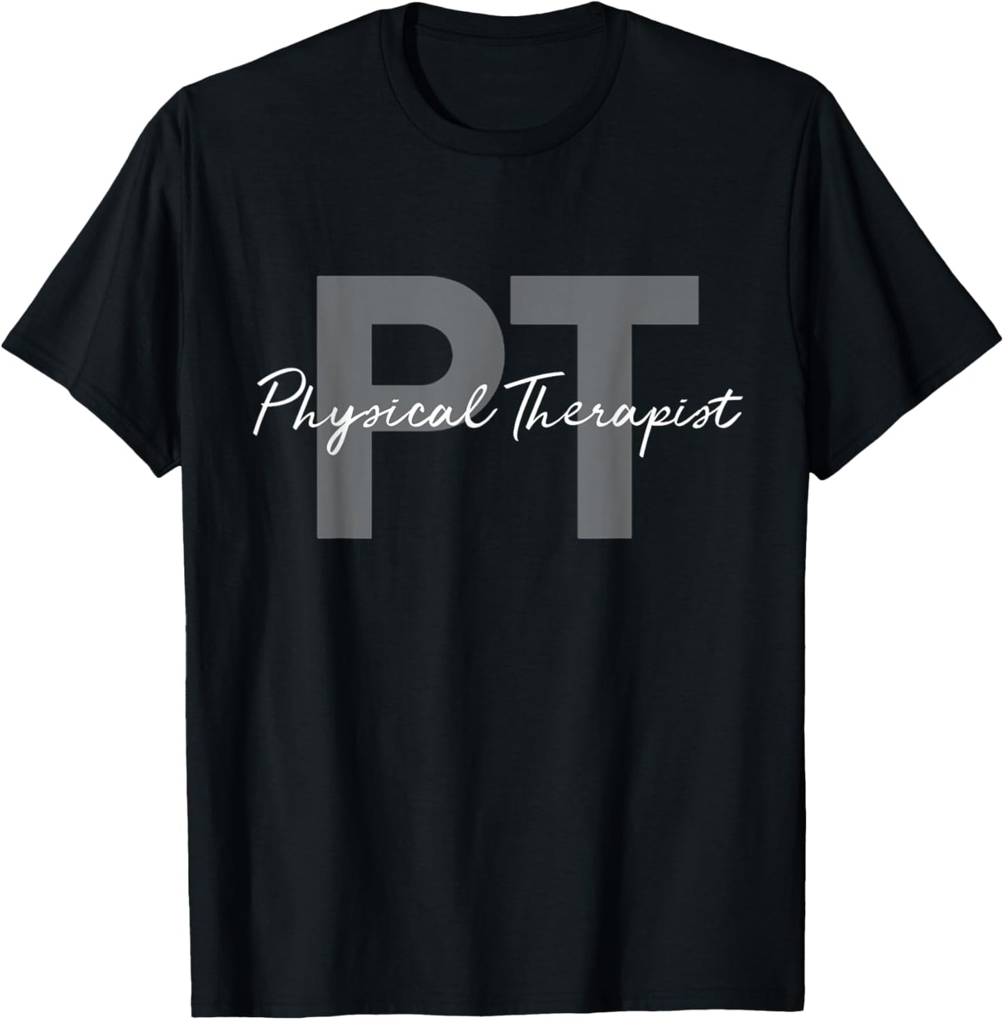 Stay Fit and Healthy Ideas Physical Therapist PT - -Adults - Black - Small - Short Sleeve T-Shirt - T-Shirt | Black