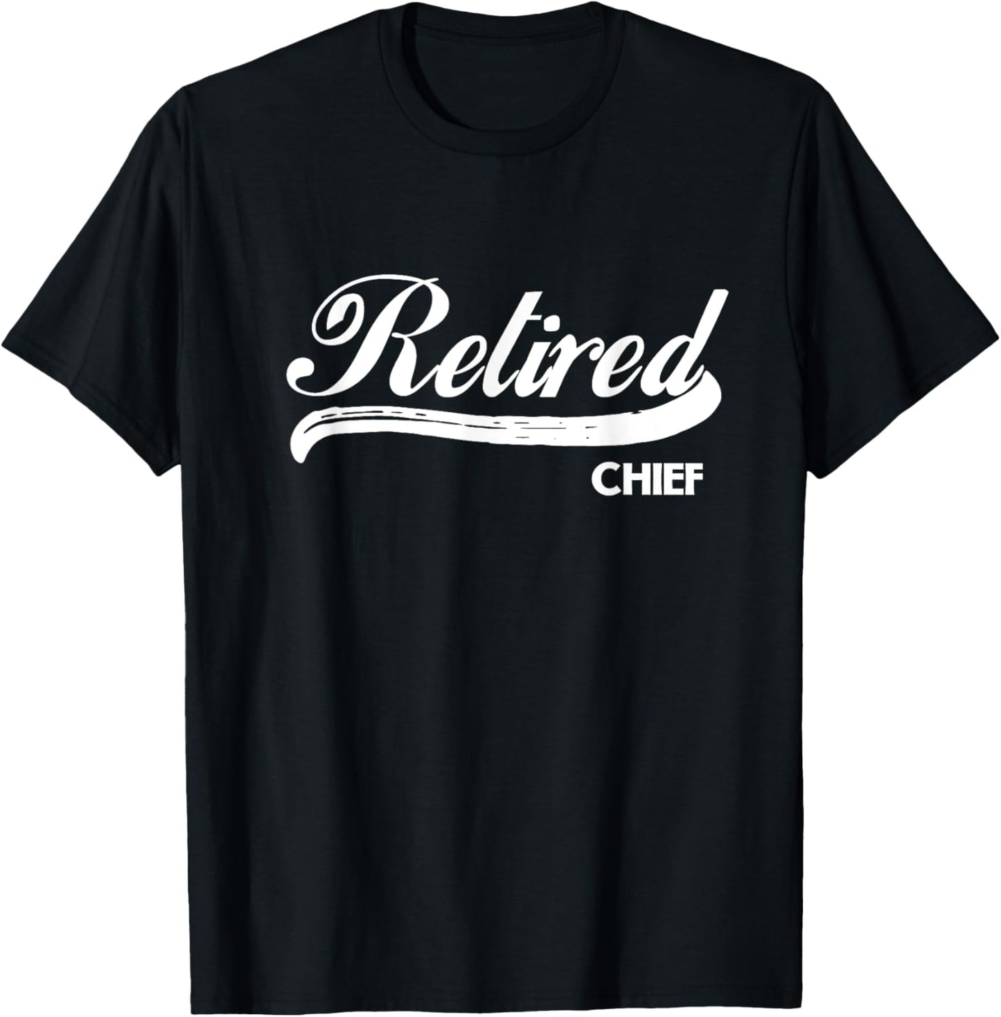 Retired Chief Funny Retirement Party Gift Police T-Shirt - T-Shirt | Black