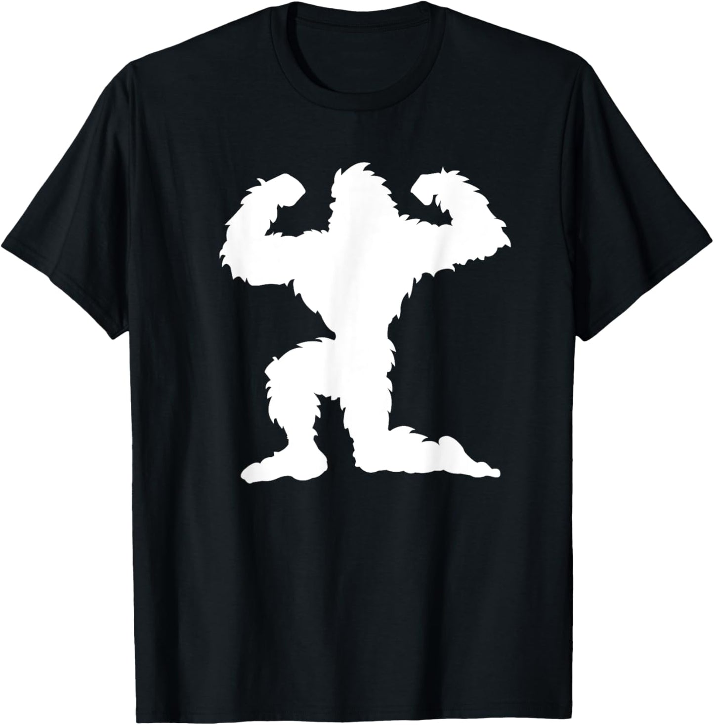 Funny Bodybuilding Bigfoot Bodybuilder Weightlifting Fitness T-Shirt - T-Shirt | Black