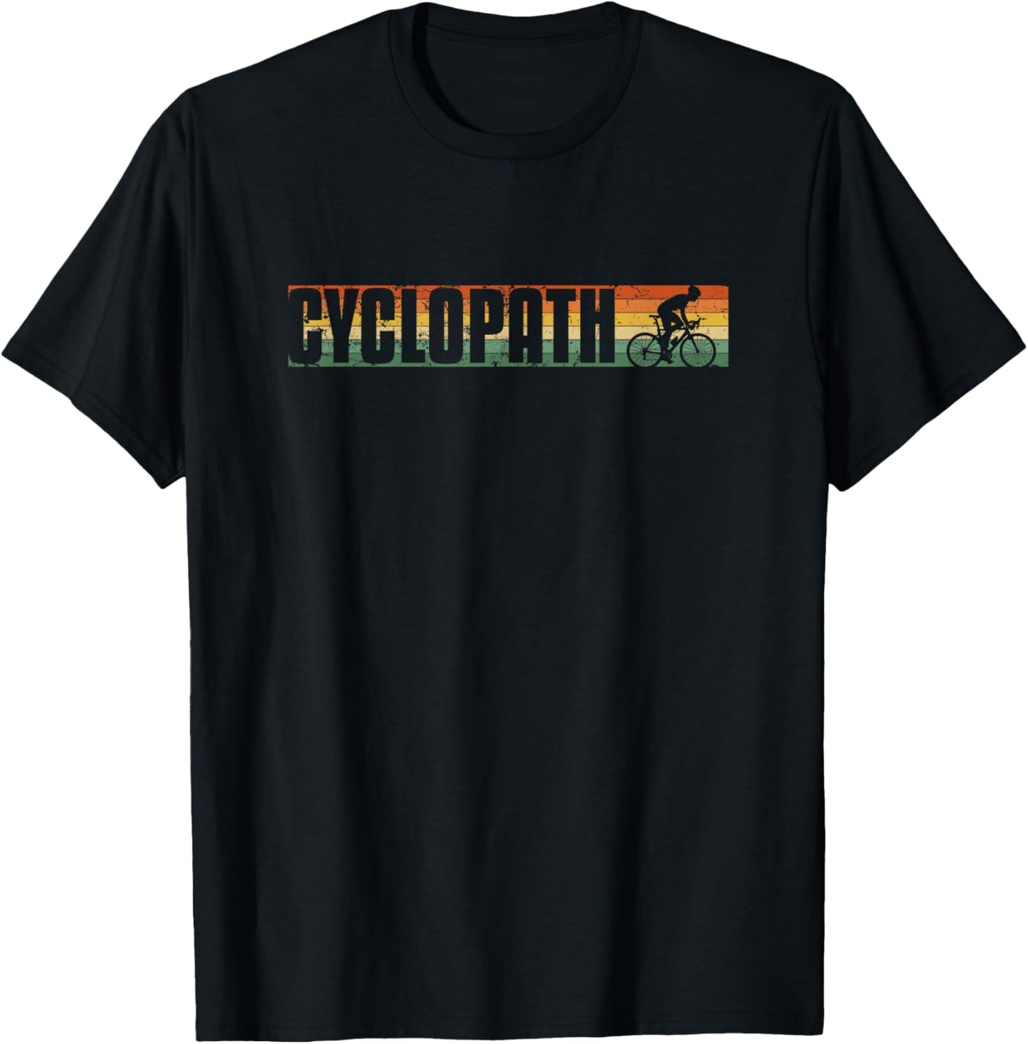 Cyclopath Pun Cycling Humor Cyclist T-Shirt - T-Shirt | Black