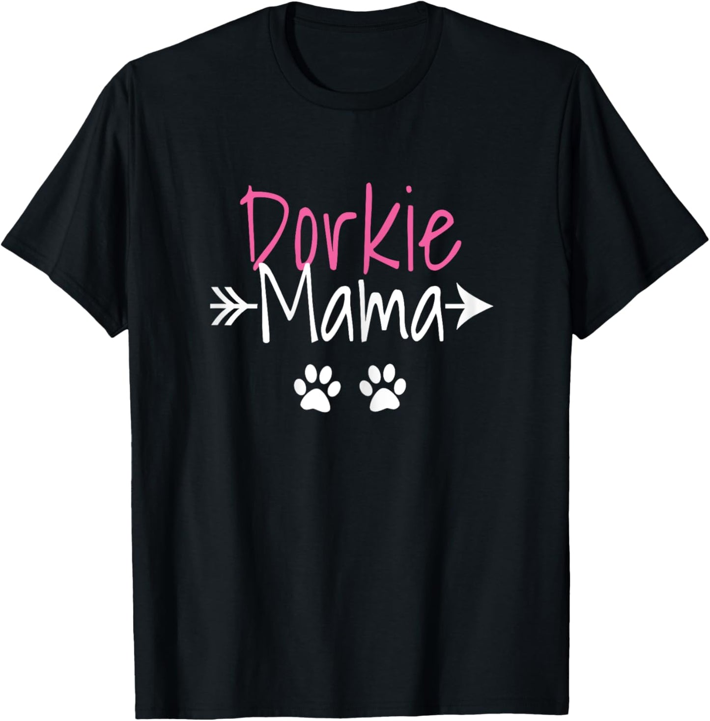Dorkie Mama Funny Dorkie Dog Mom Women T-Shirt - T-Shirt | Black