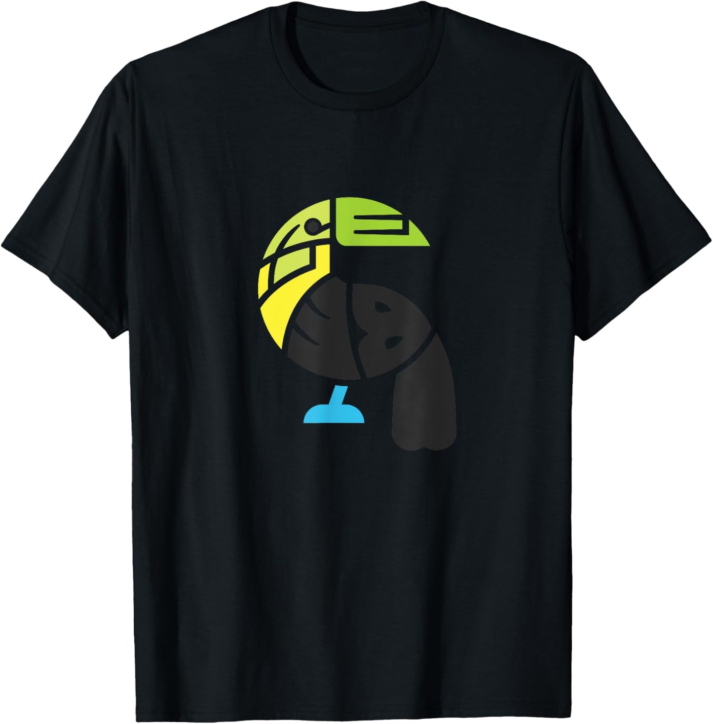 Belize Toucan Colorful Word Art - Funny Animal T-Shirt - T-Shirt | Black