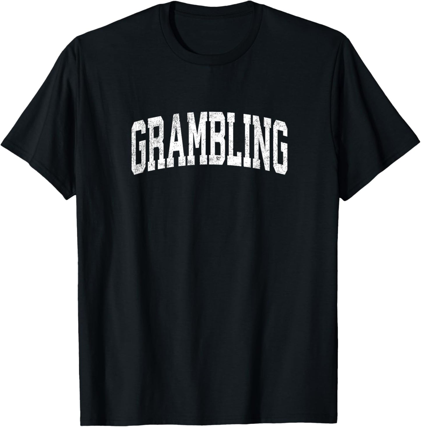 Grambling Louisiana LA Vintage Athletic Sports Design T-Shirt - T-Shirt | Black