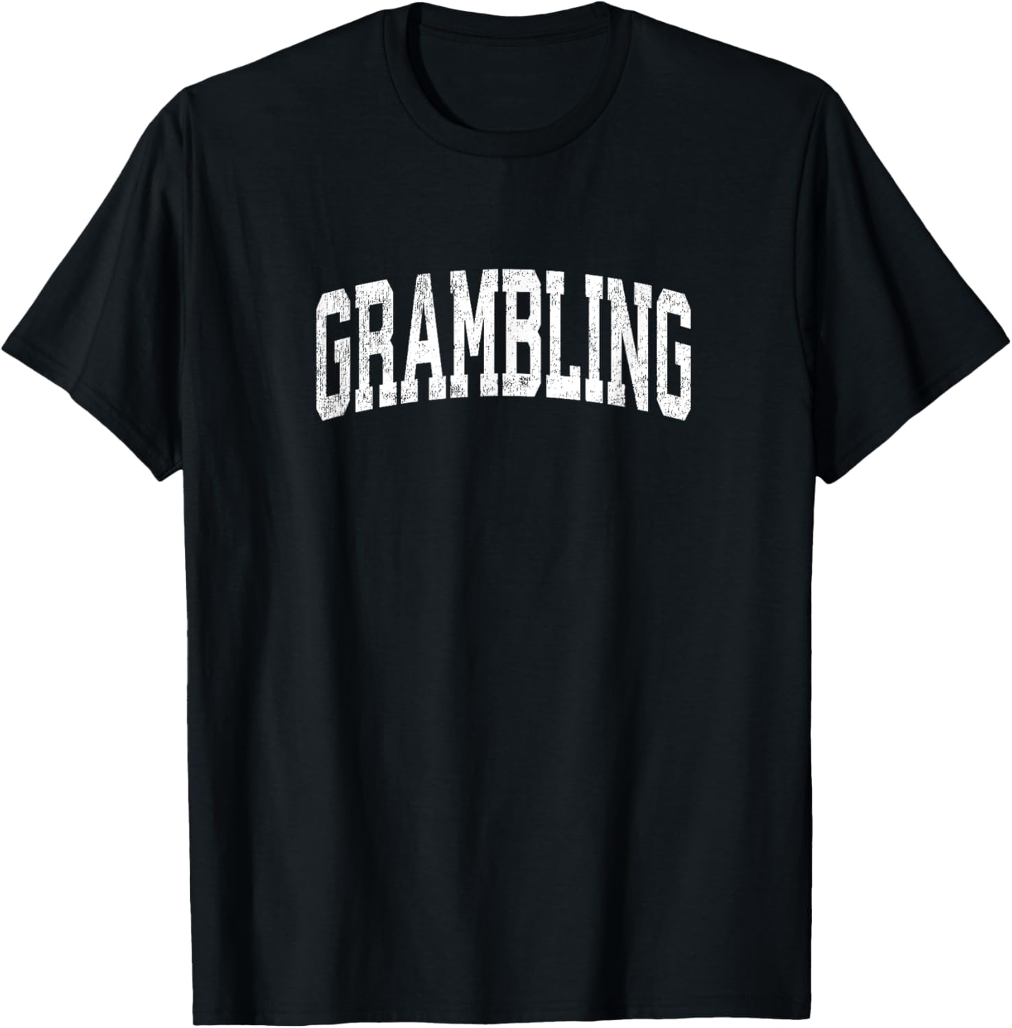 Grambling Louisiana LA Vintage Athletic Sports Design T-Shirt - T-Shirt | Black