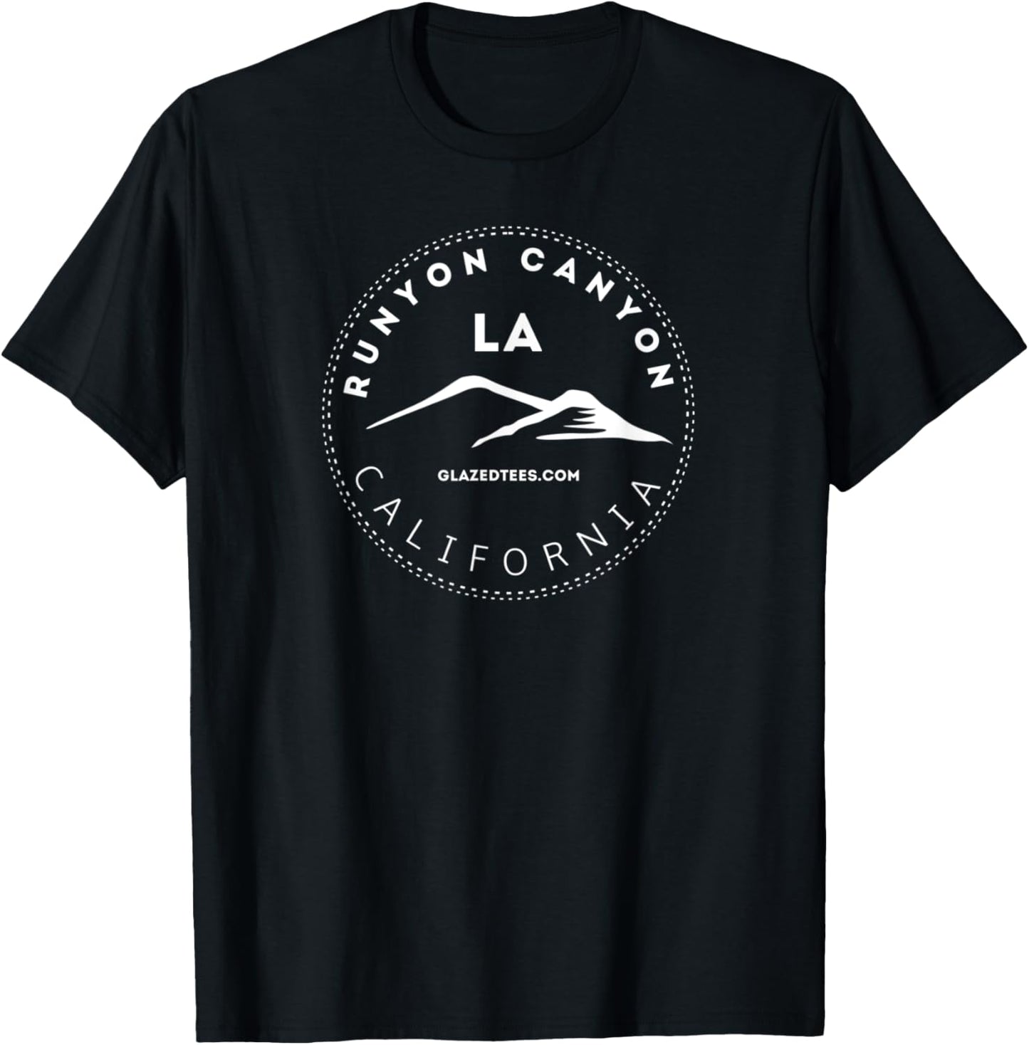 Runyon Canyon Los Angeles - Hollywood California Hiking T-Shirt - T-Shirt | Black