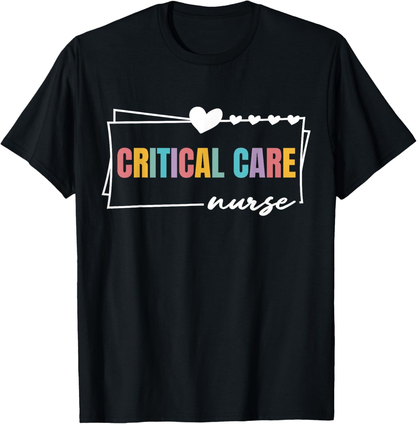 Critical Care Nurse Nursing Cute Women Critical Care Nurse T-Shirt - T-Shirt | Black