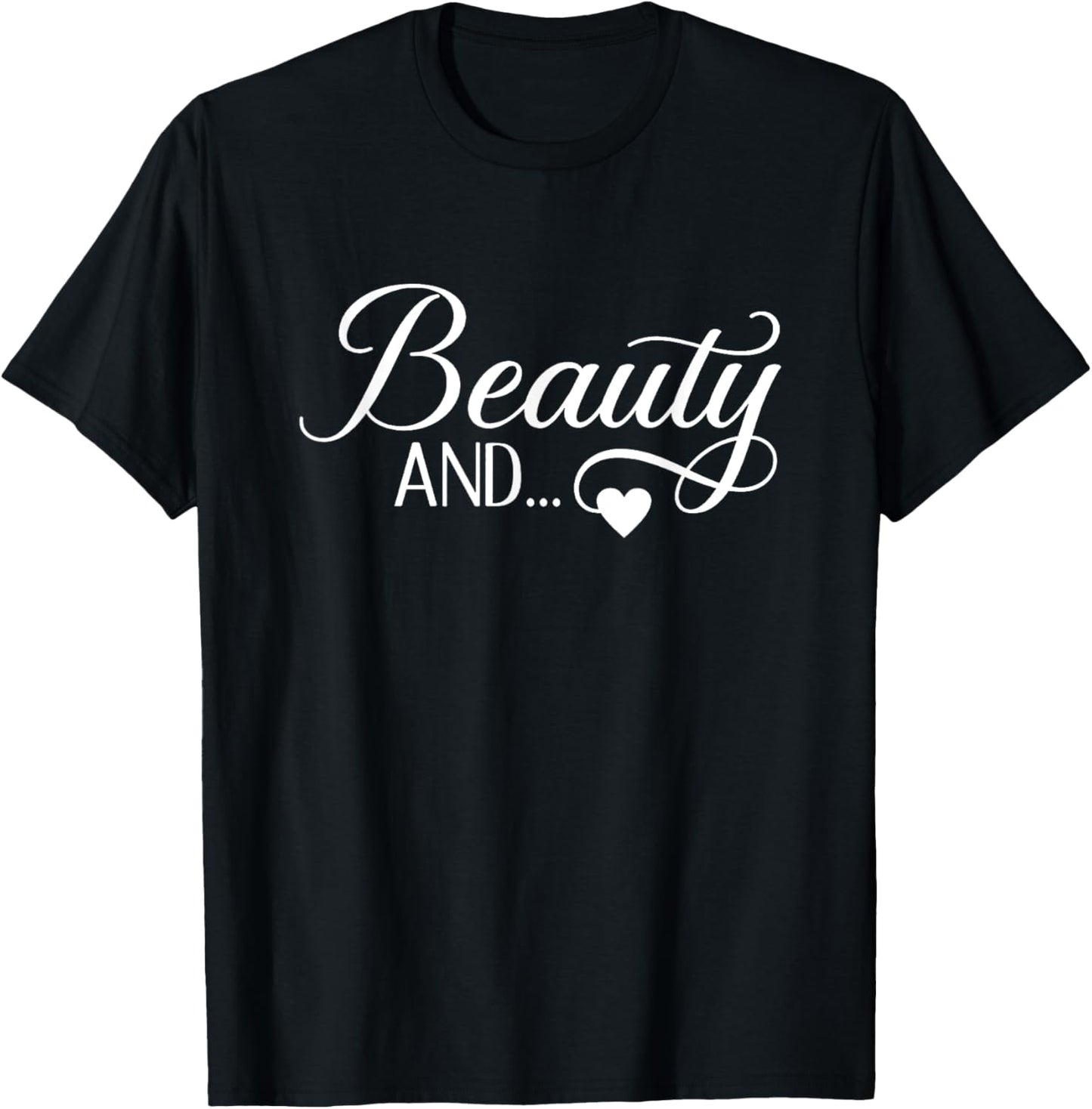 Beauty And The Beard, Matching Couples T-Shirt - T-Shirt | Black