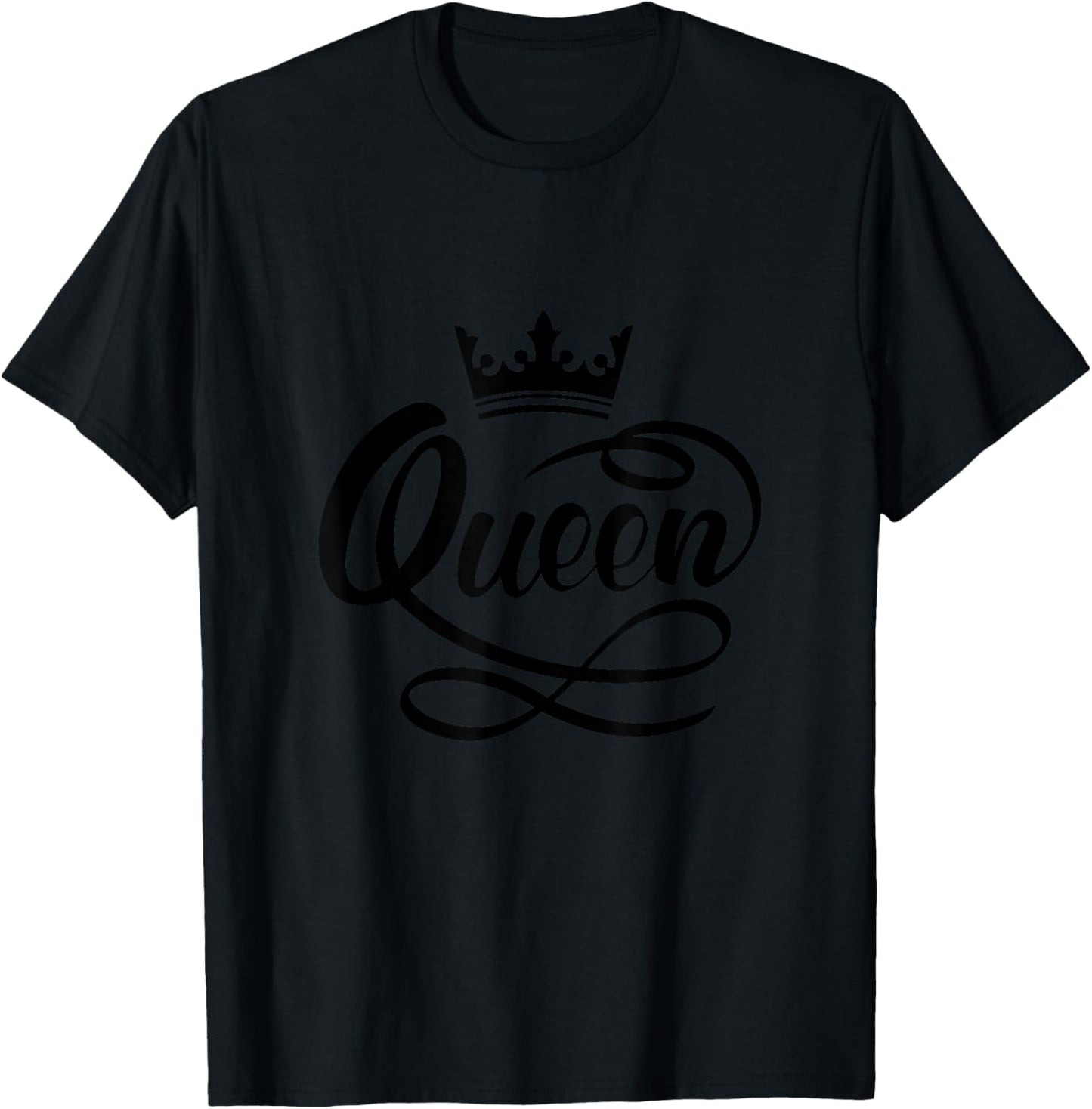 I'm A Queen The Best Queen In The World Graphic Cool Designs T-Shirt - T-Shirt | Black