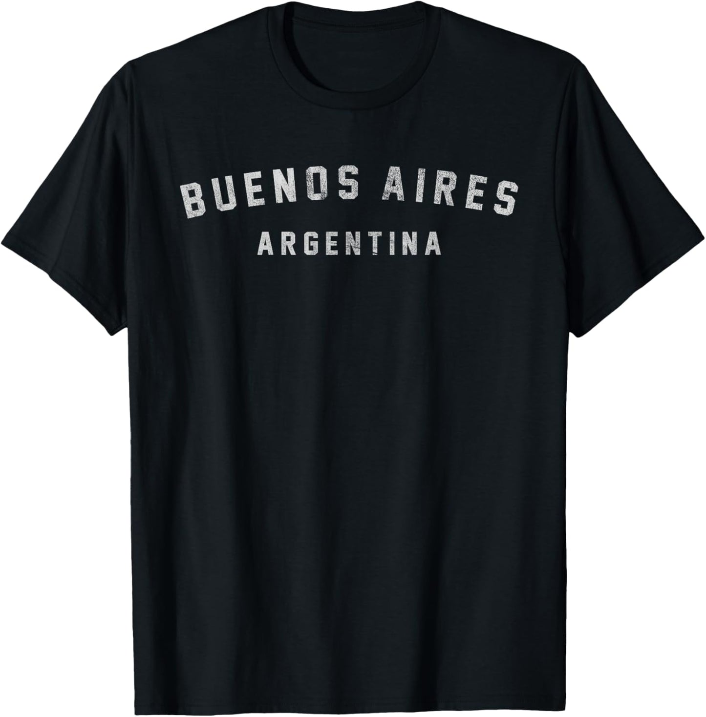 Vintage Varsity Buenos Aires Argentina T-Shirt - T-Shirt | Black