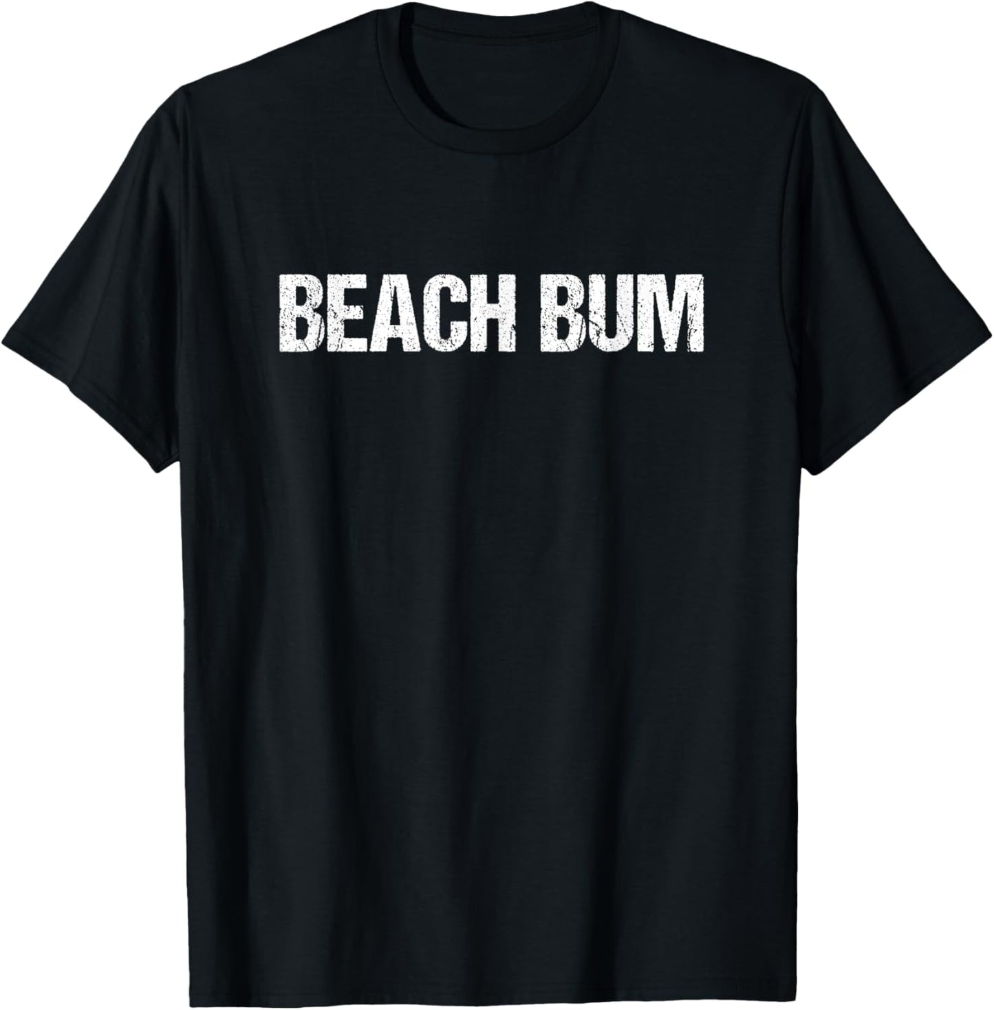 Beach Bum Simple Title Women T-Shirt - T-Shirt | Black