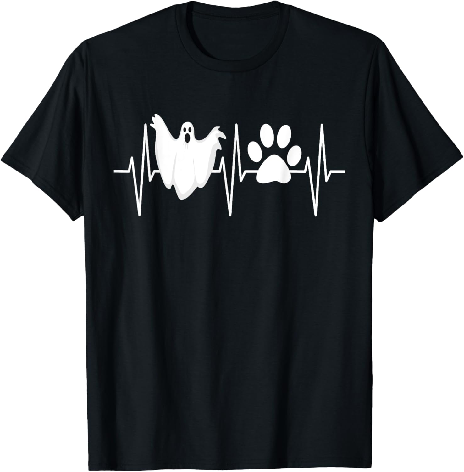Ghost Hunting Shirt Dog Lover Paranormal Ghost Hunter Women Kids T-Shirt - T-Shirt | Black