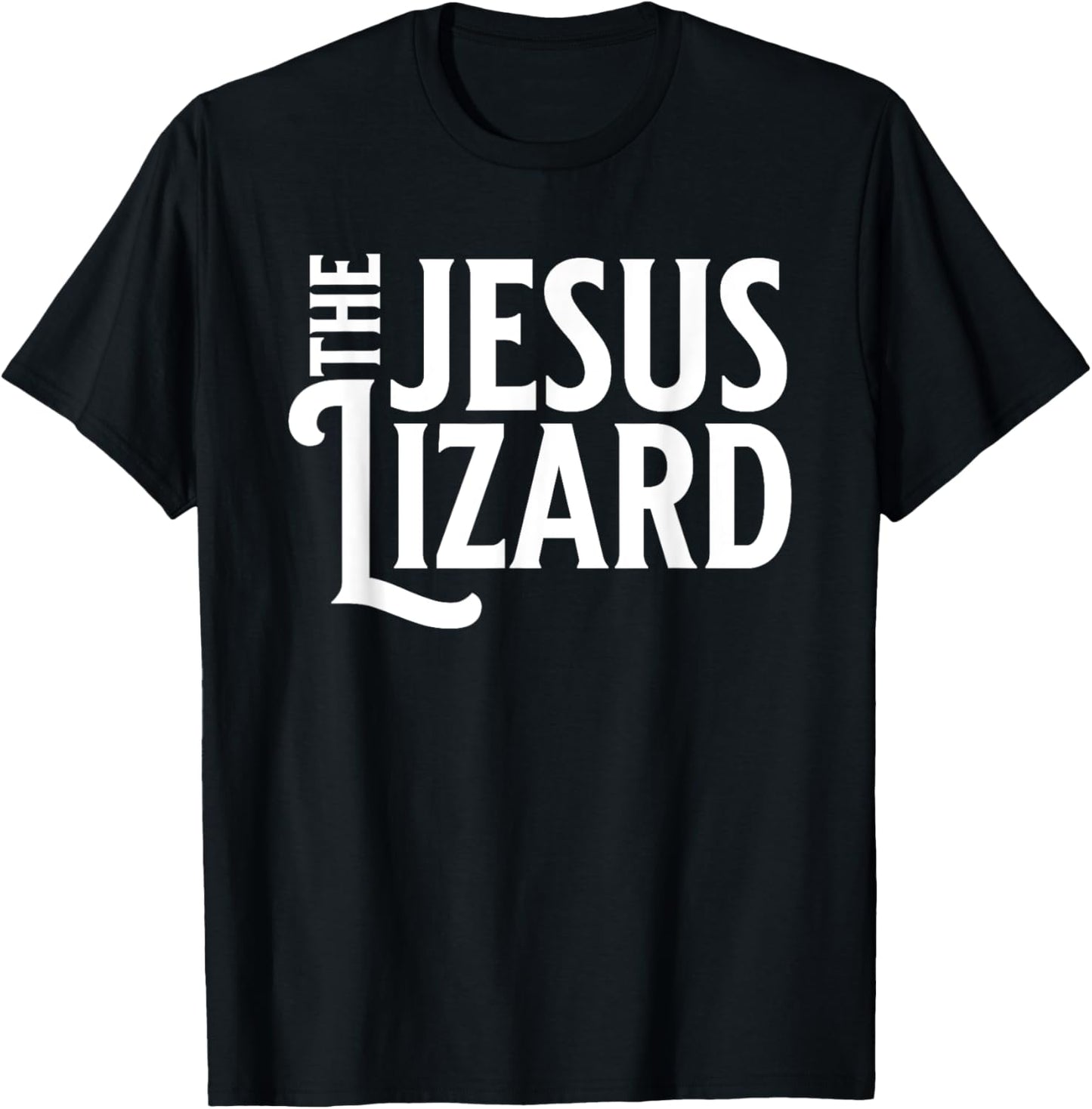 Noped Out Apparel Jesus Lizard Retro Vintage Text On Black T-Shirt - T-Shirt | Black