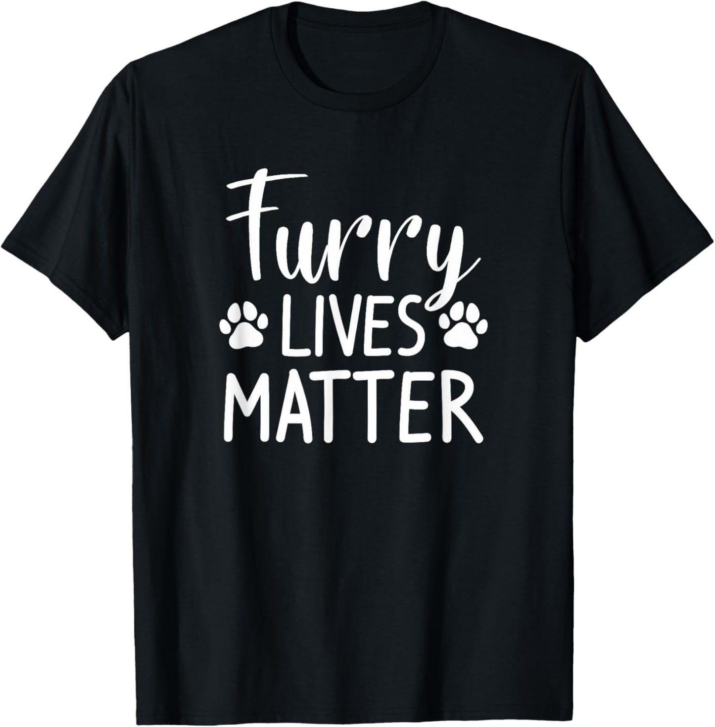 Furry Lives Matter Animal Cat Dog Rescue Women T-Shirt - T-Shirt | Black