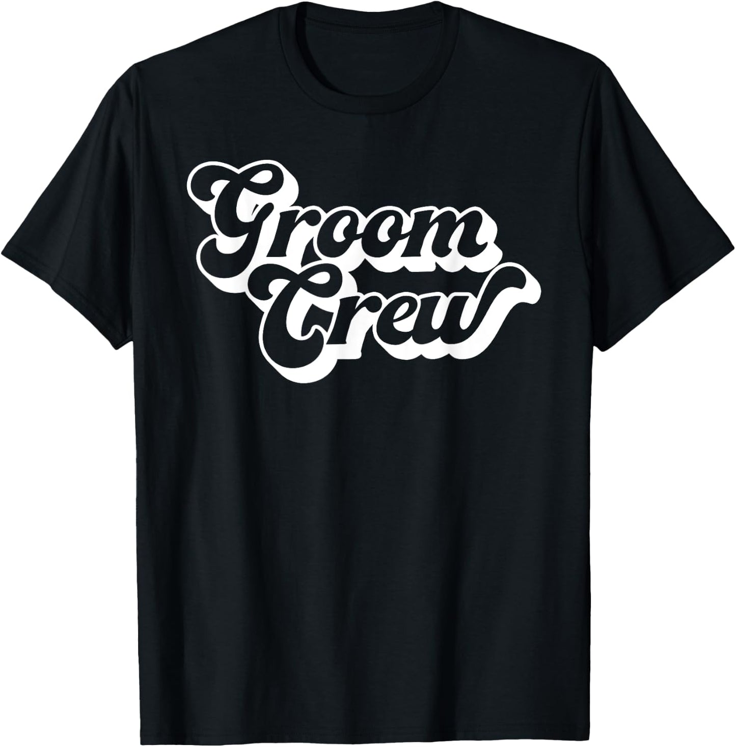 Groom Crew Bachelor Party Men Matching Squad Group T-Shirt - T-Shirt | Black