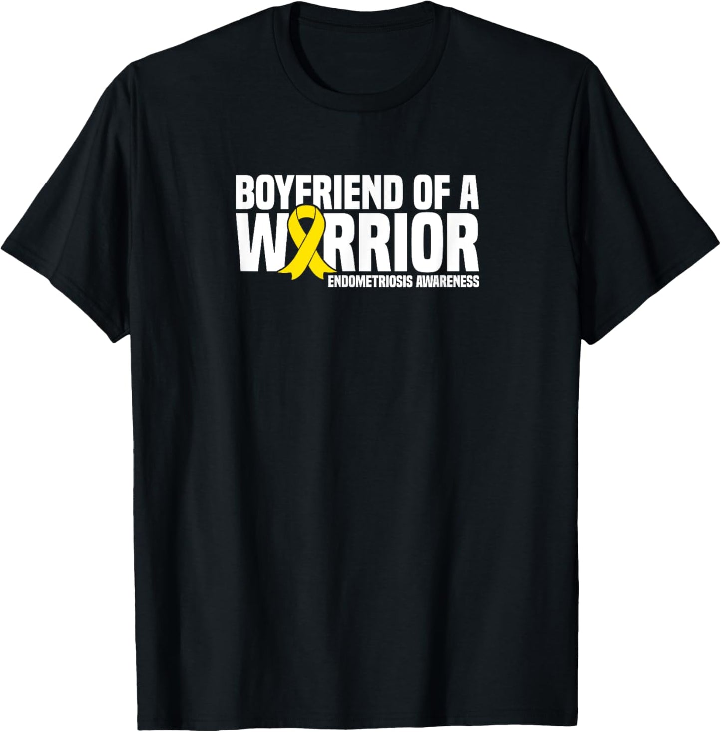 Boyfriend of a Warrior Endometriosis Awareness T-Shirt - T-Shirt | Black
