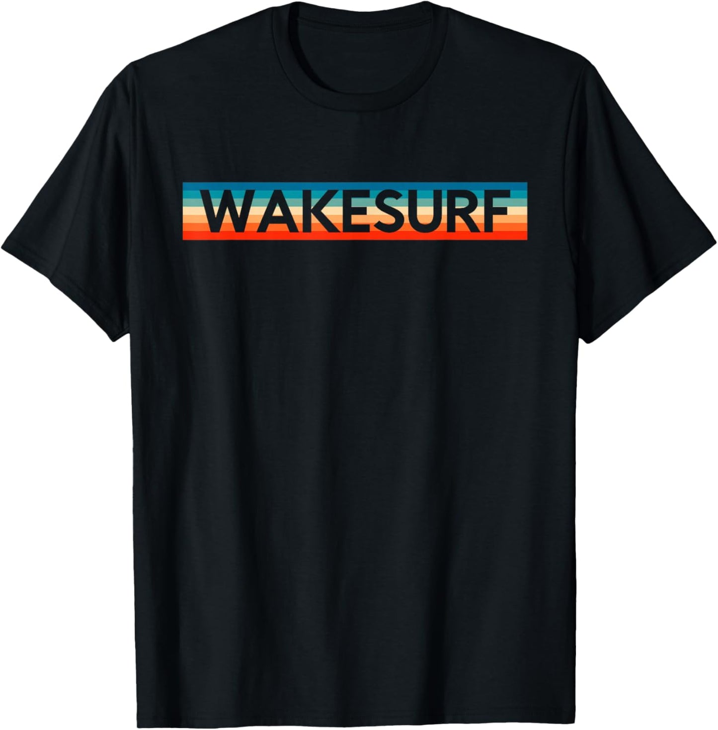 Retro Wakesurf Wakeboard Wakeboarding Surfing Wakeboarder T-Shirt - T-Shirt | Black