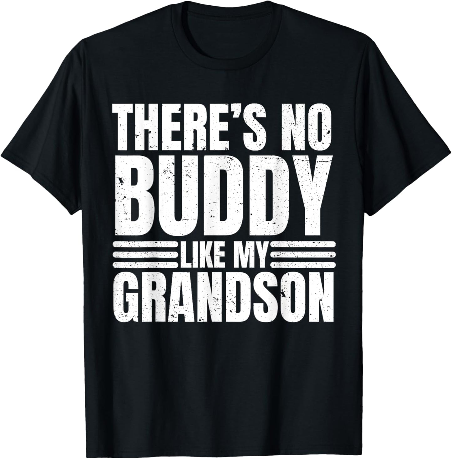 There Is No Buddy Like My Grandson Matching Grandpa T-Shirt - T-Shirt | Black