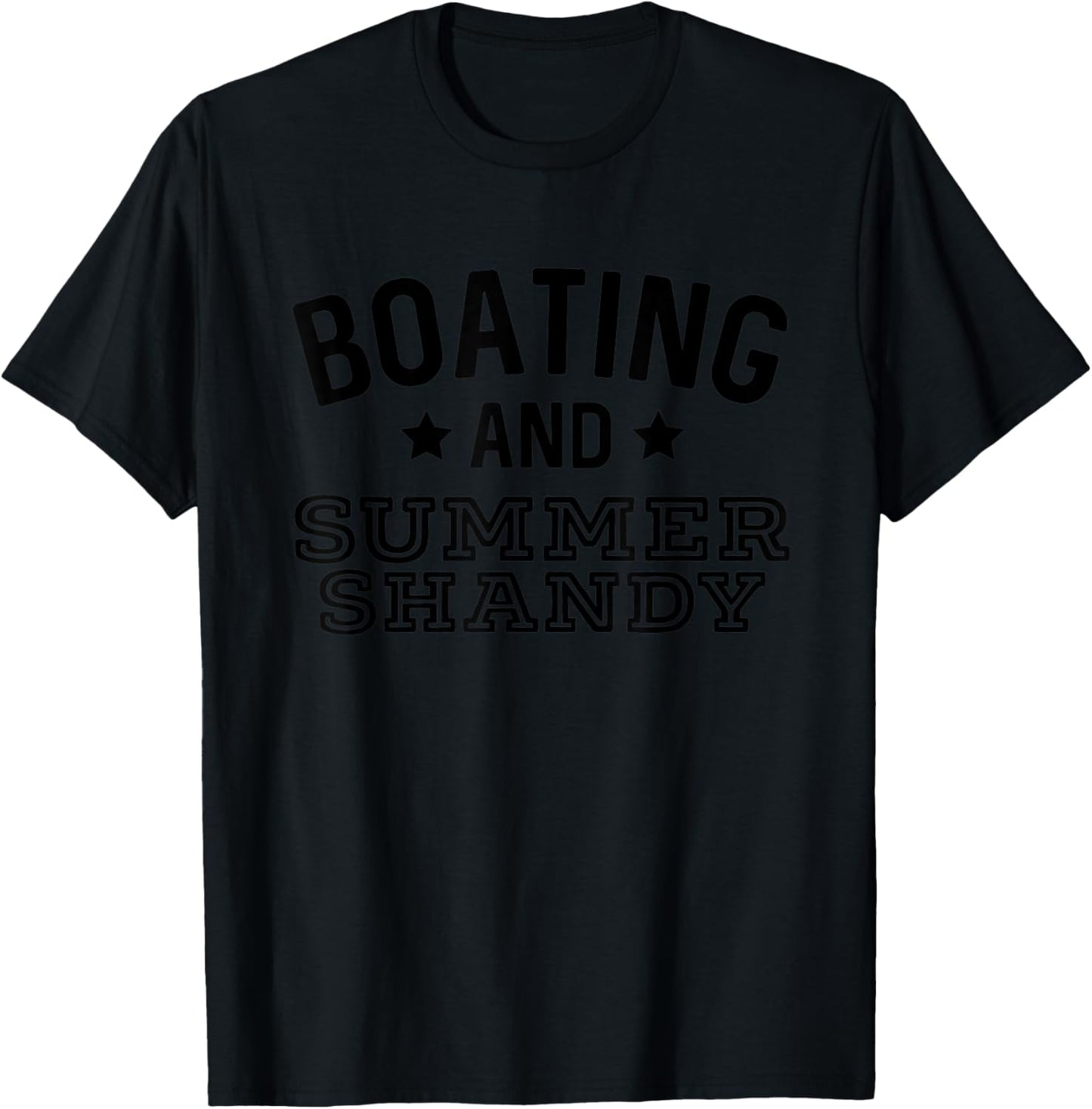 Boating And Summer Shandy Funny Shandy's Beer Party Supplies T-Shirt - T-Shirt | Black