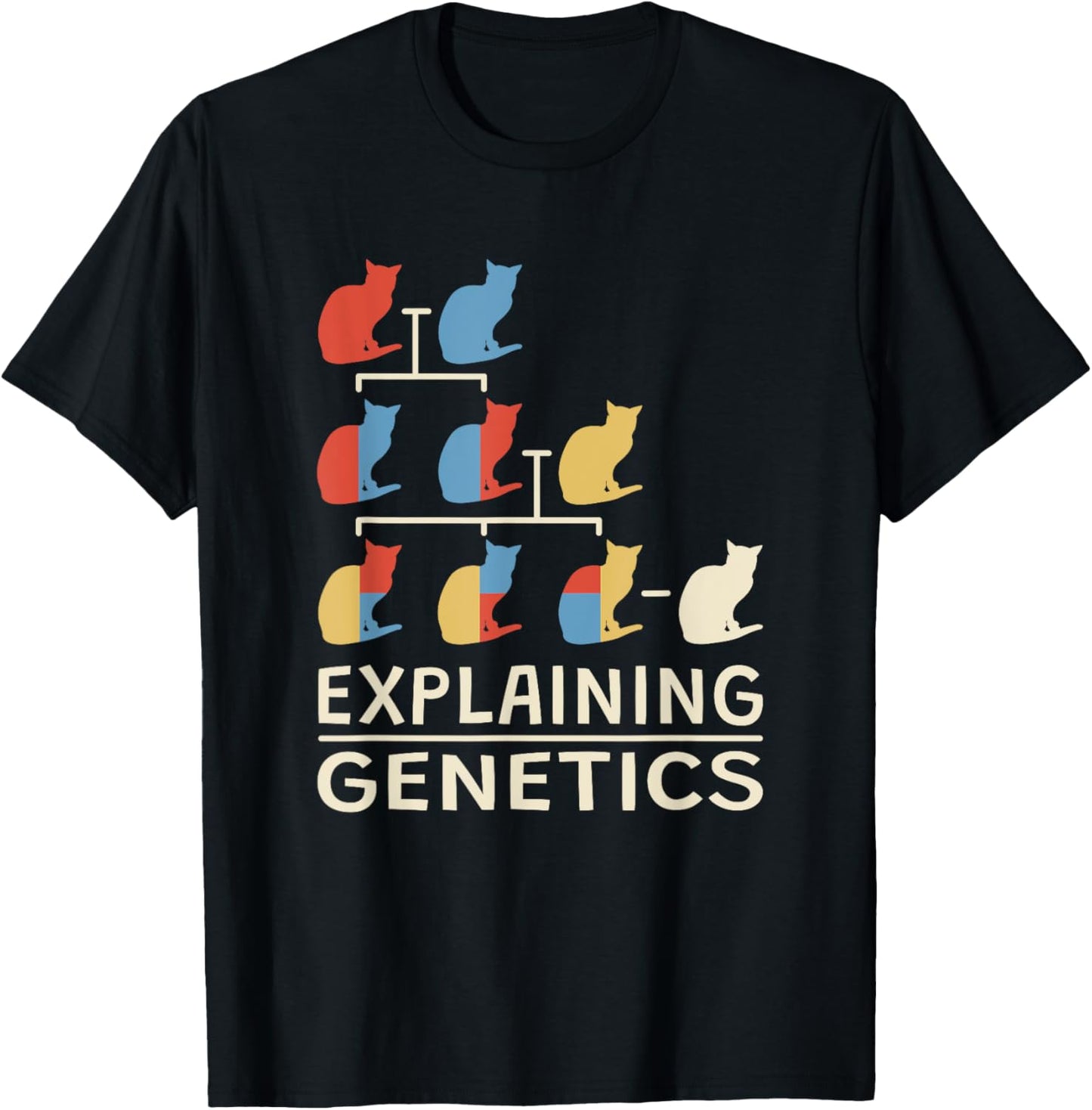 Explaining Genetics Teacher Genomics Biologist Genetics T-Shirt - T-Shirt | Black