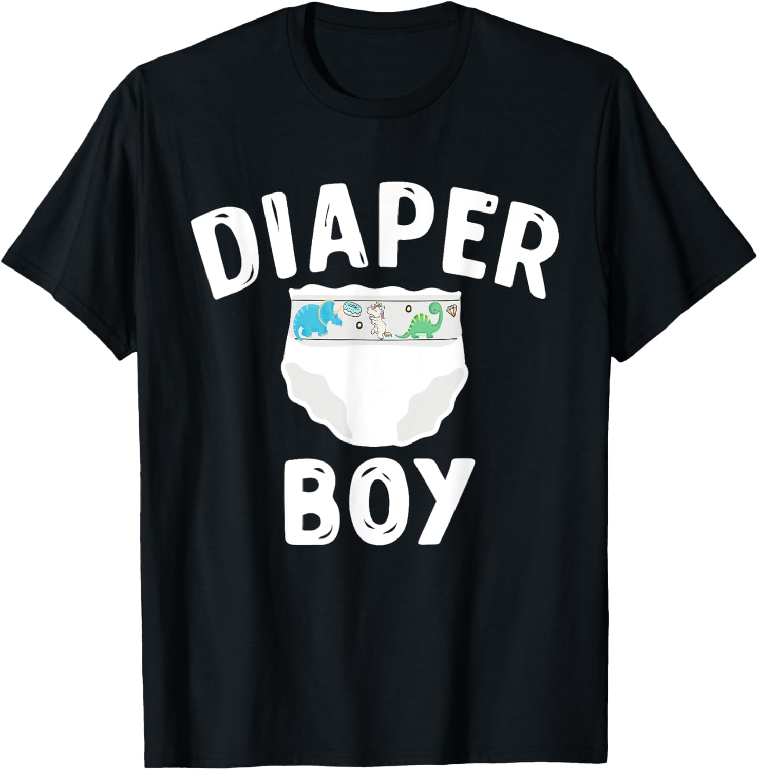 Nappy girl, little padded princess nappy boy T-Shirt - T-Shirt | Black
