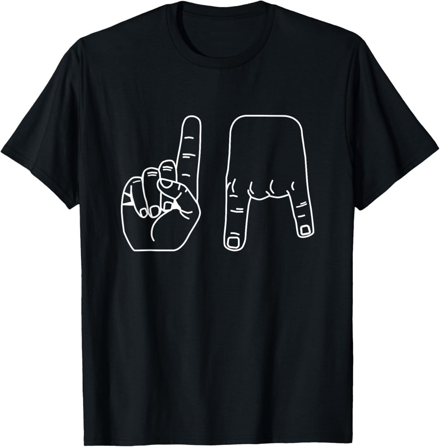 Only One Horns Down T-Shirt - T-Shirt | Black