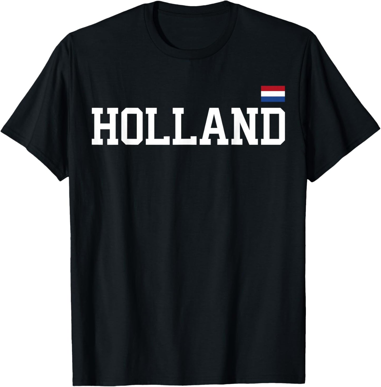 Holland Netherlands T Shirt Women Men Kids Dutch Flag Orange T-Shirt - T-Shirt | Black