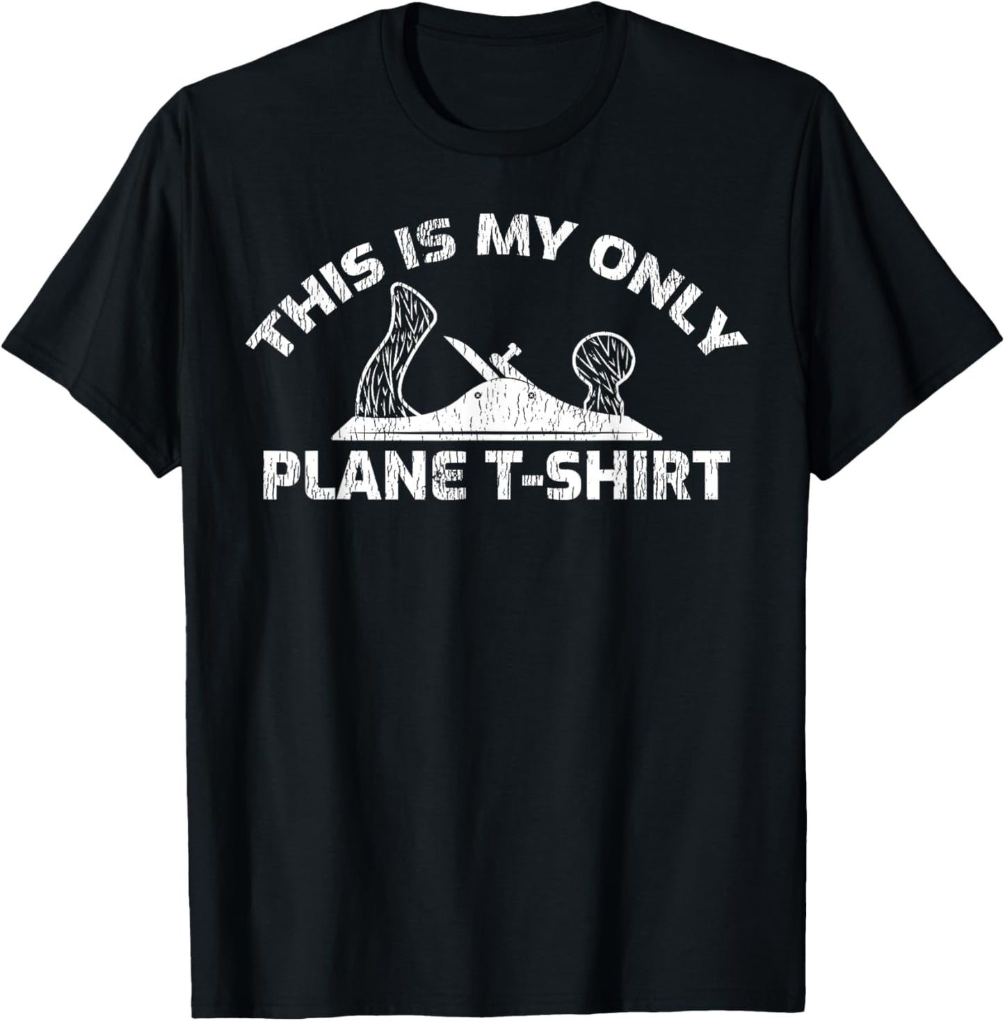 This Is My Plane Funny Wood Planer Carpentry T-Shirt - T-Shirt | Black