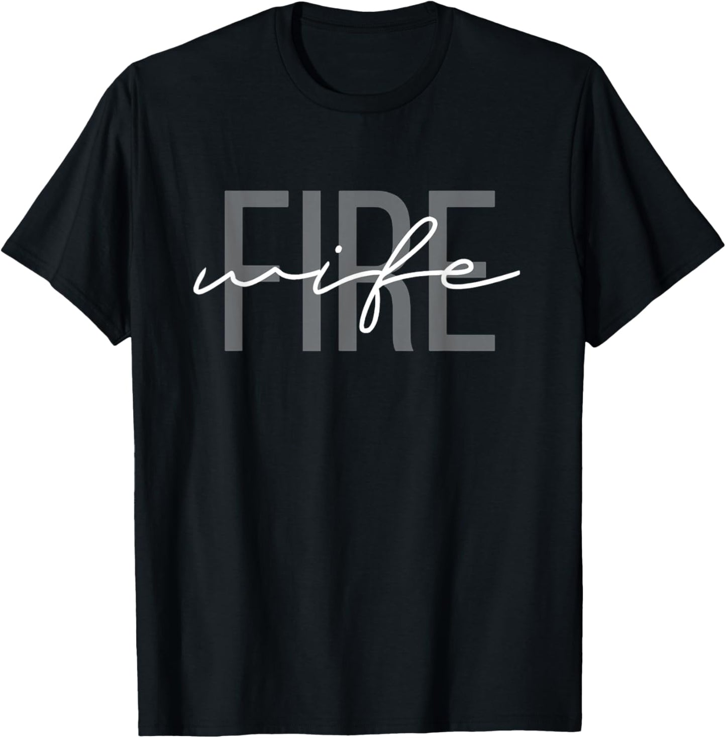 Firefighter Wife Fireman Life Fire Babe Small T-Shirt - T-Shirt | Black