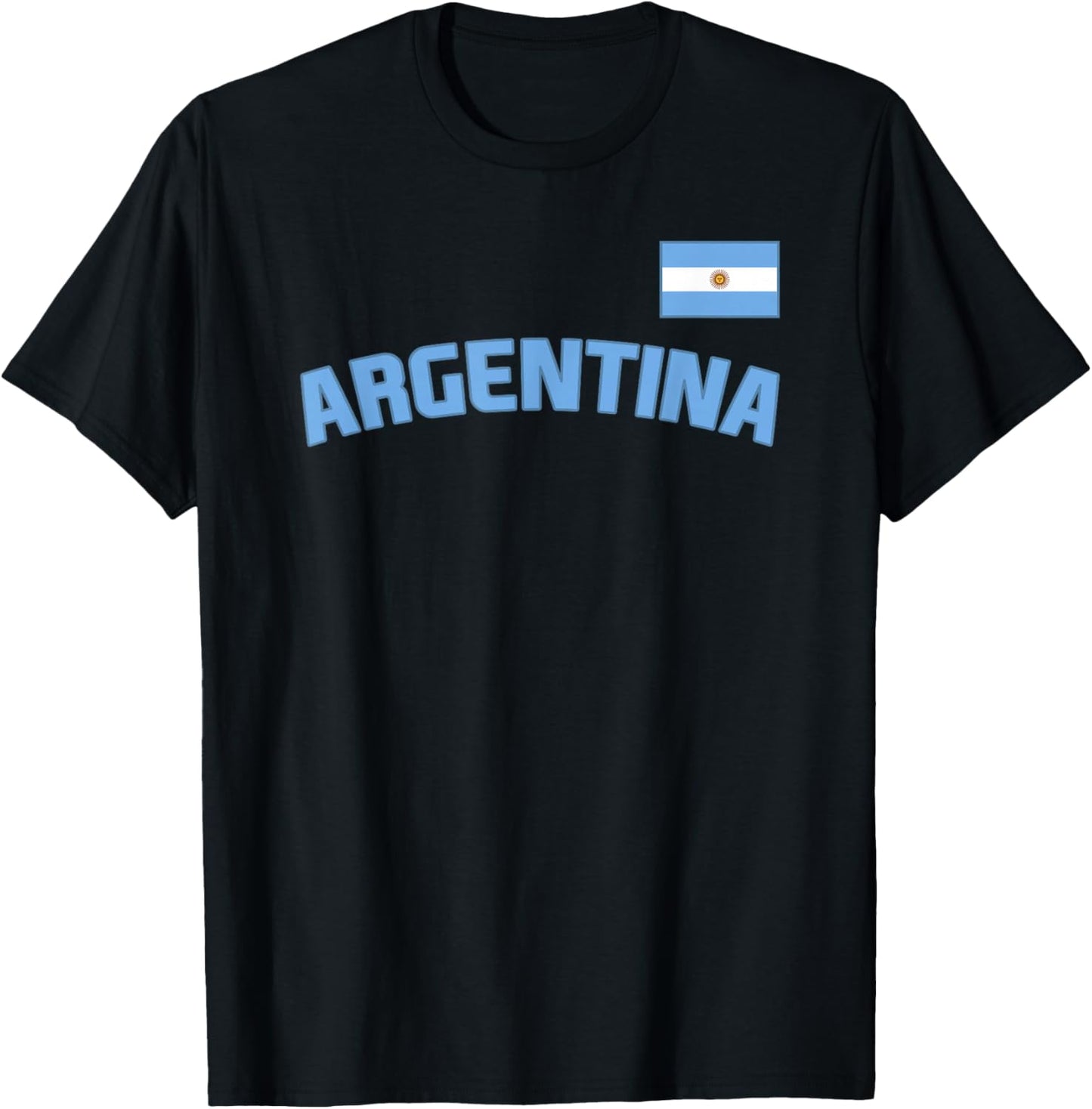 Argentina Flag Argentinian Pride International Country T-Shirt - T-Shirt | Black