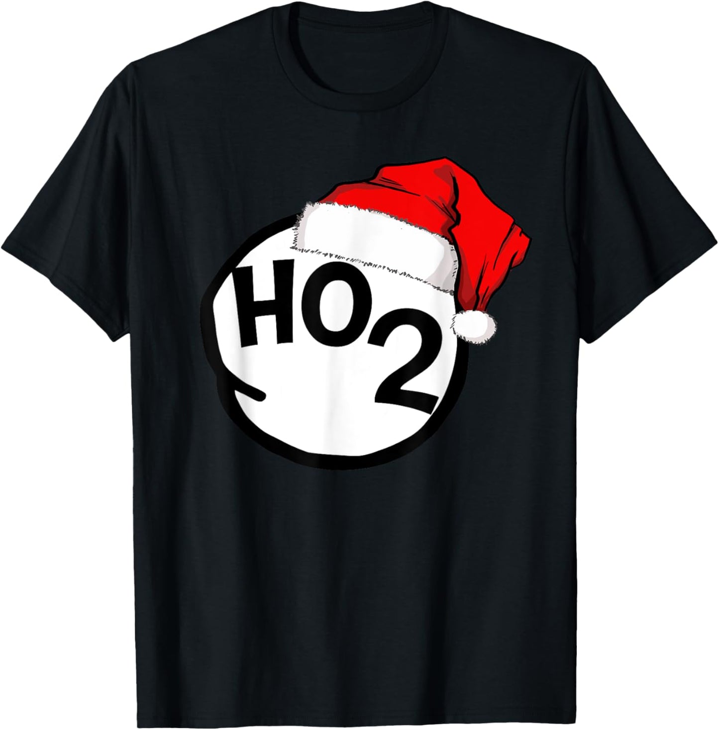 Ho 2 Funny Ho Cubed Ho Ho Ho Family Matching Christmas T-Shirt - T-Shirt | Black