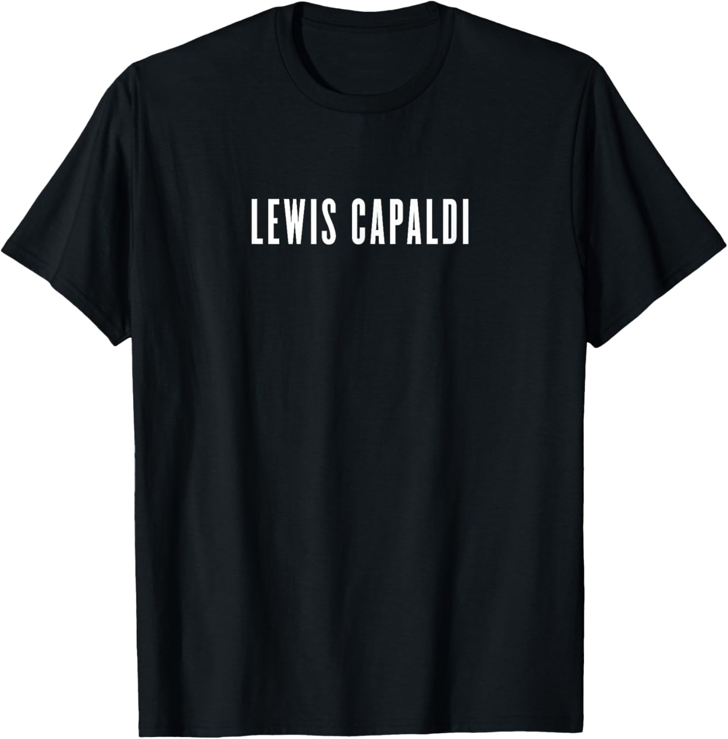 Lewis Capaldi – White Logo T-Shirt - T-Shirt | Black