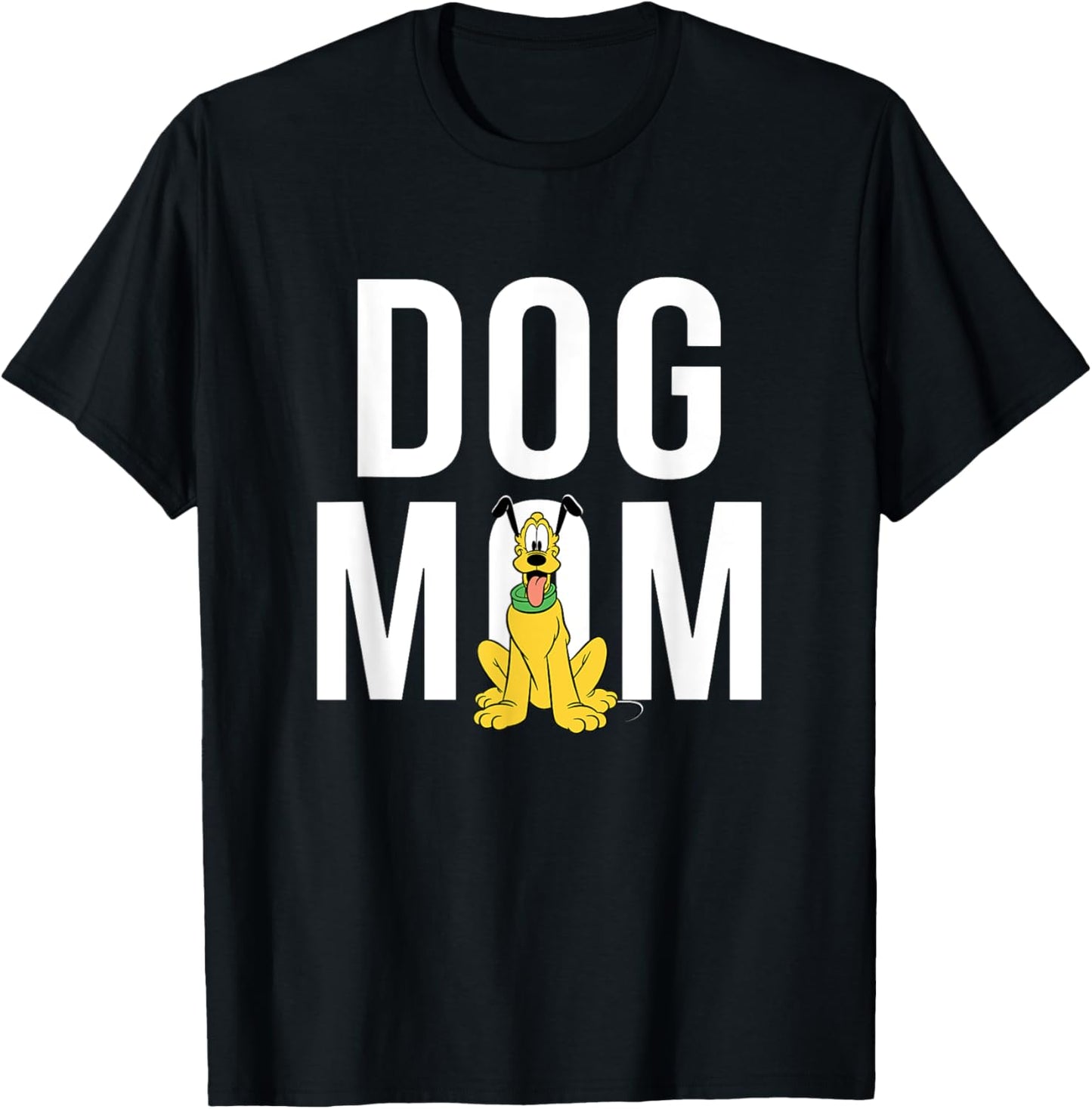 Disney Pluto Dog Mom Women Girls Kids T-Shirt - T-Shirt | Black