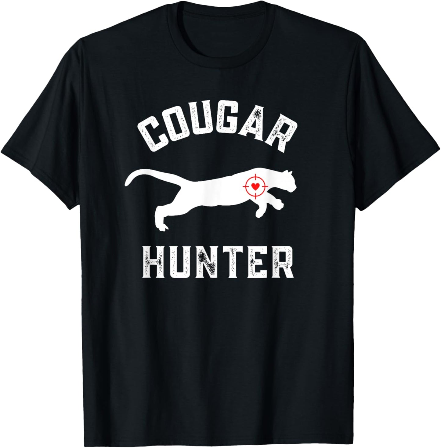 Funny MILF Lover Funny Cougar Hunter Adult MILF Hunting T-Shirt - T-Shirt | Black