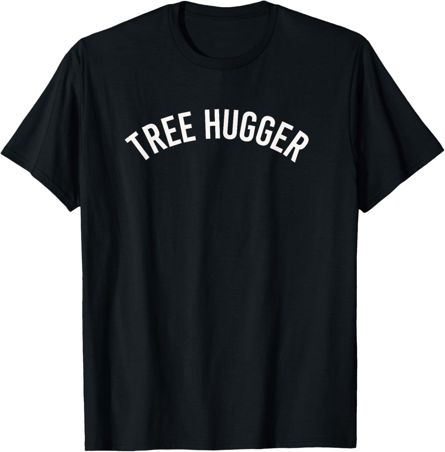 Climate Action Now - Green Tree Hugger Minimalist T-Shirt - T-Shirt | Black