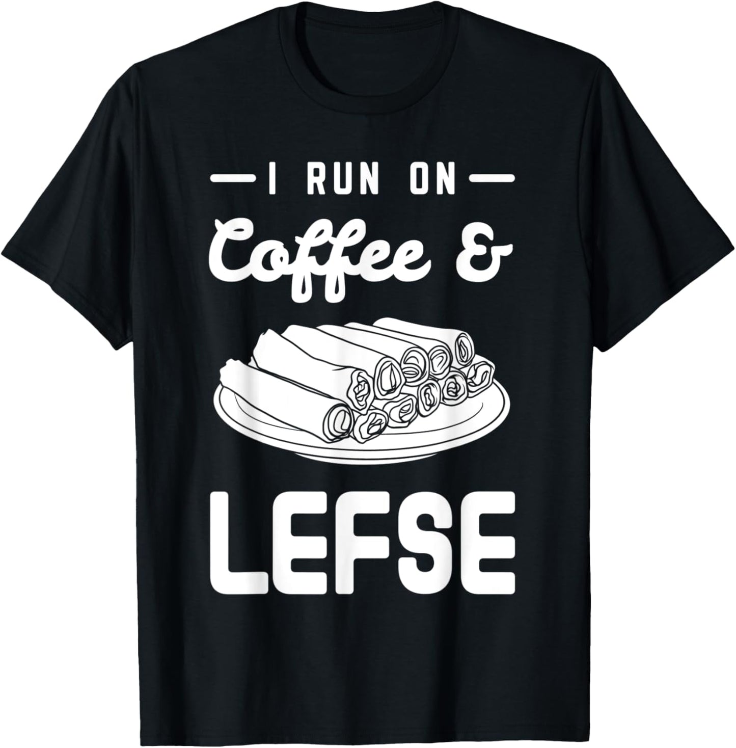 Lefse Norwegian Bread Recipe Maker Flatbread Rolling T-Shirt - T-Shirt | Black
