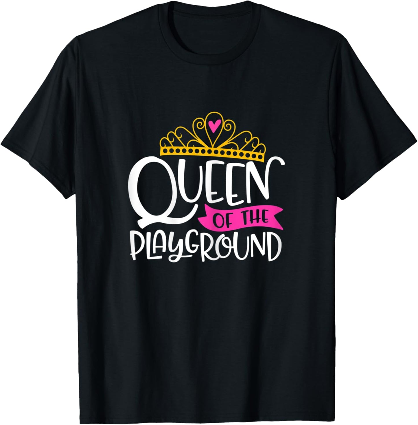 Teacher Student Pupil Queen Of The Playground Women Kids T-Shirt - T-Shirt | Black